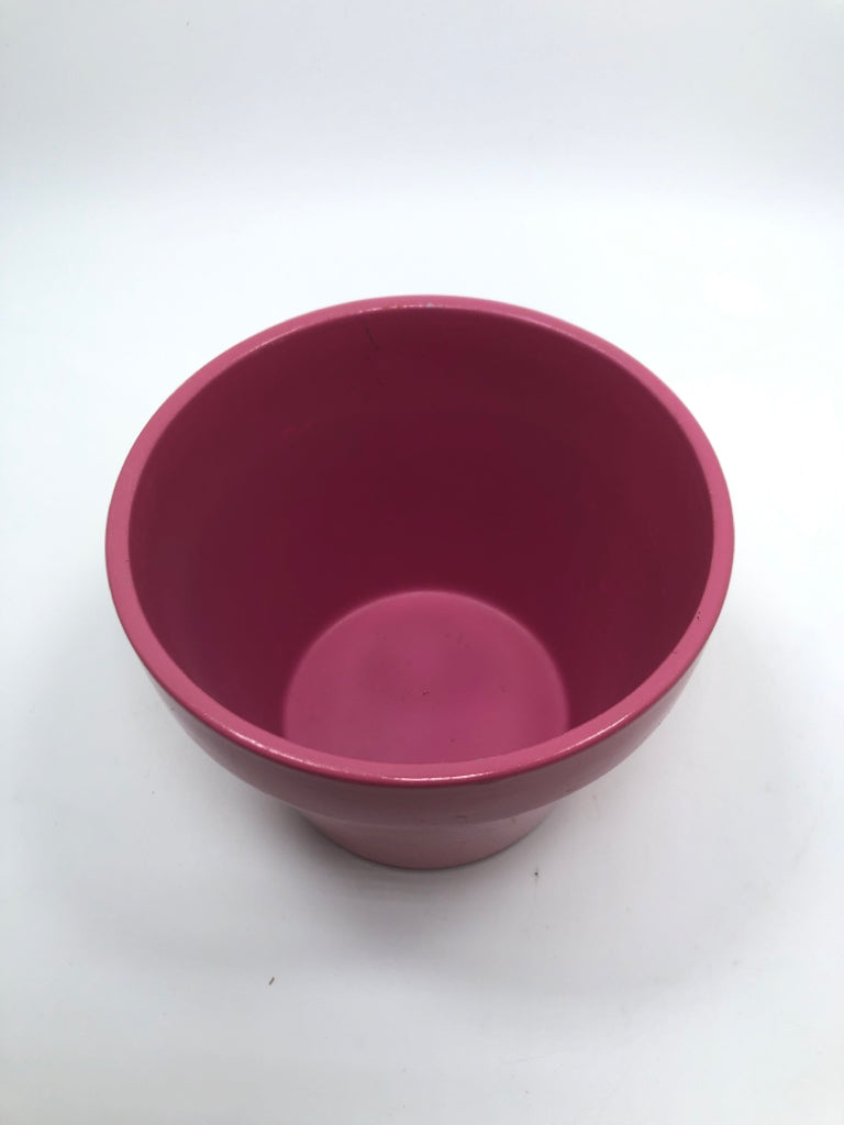 PINK CERAMIC PLANTER.