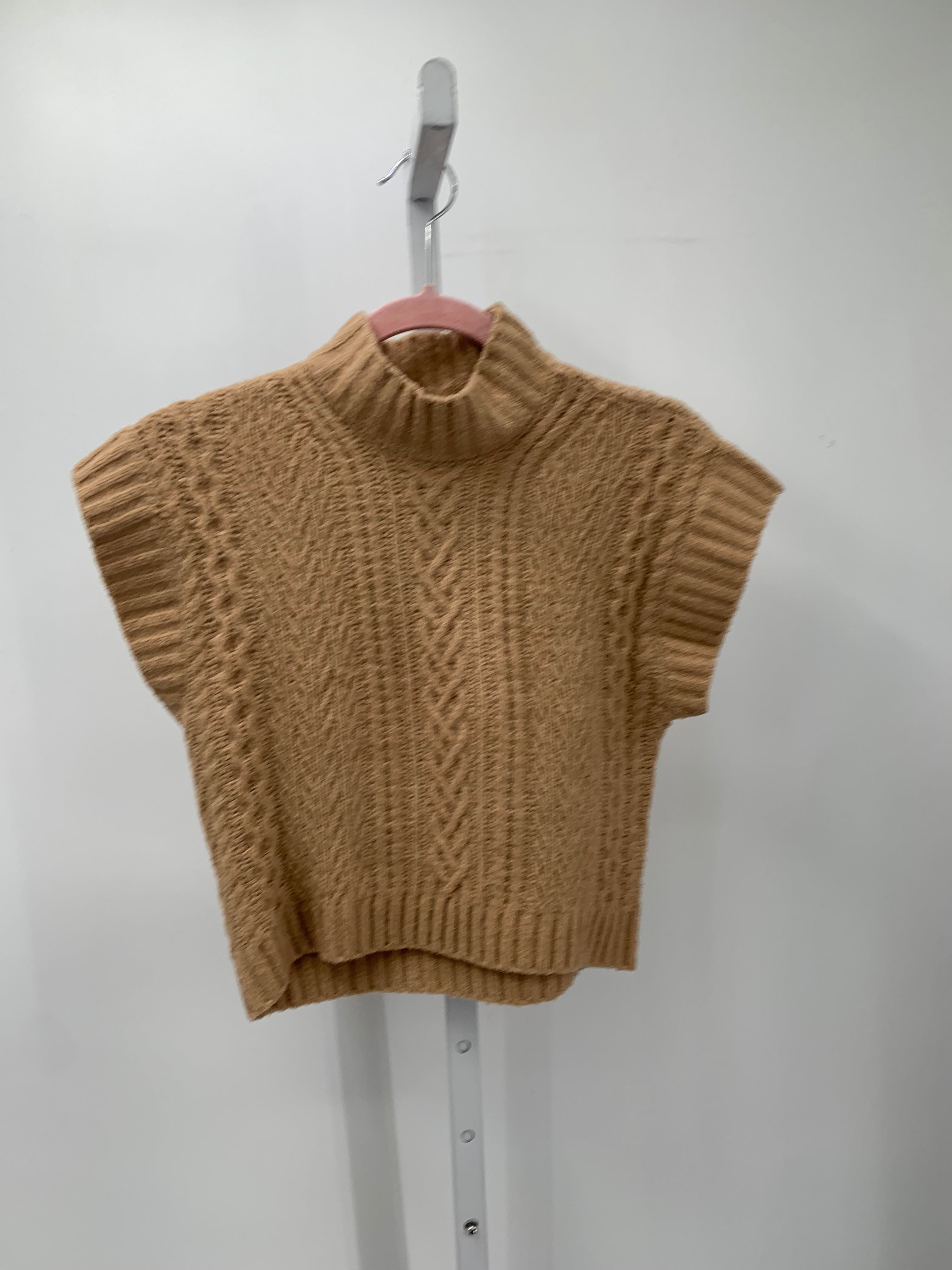 Pink Rose Size X Small Juniors Short Sleeve Sweater