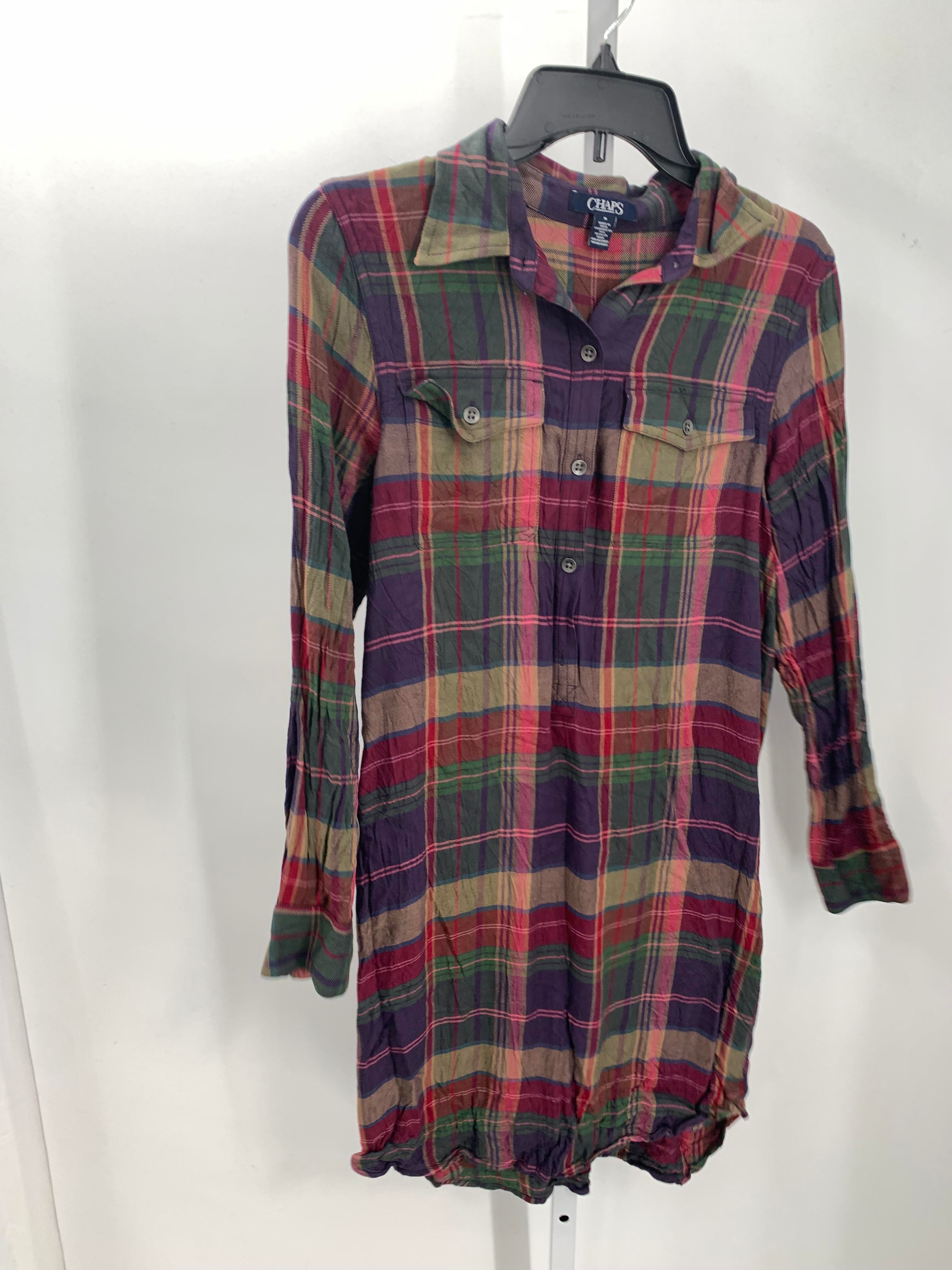 Chaps Size Medium Misses Long Sleeve Dress