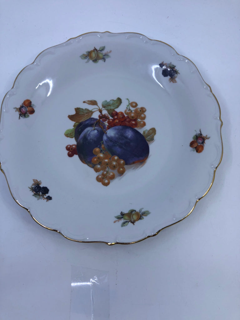 LARGE SERVING PLATTER FRUIT/GRAPES BAVARIA SCHUMAN GERMANY.