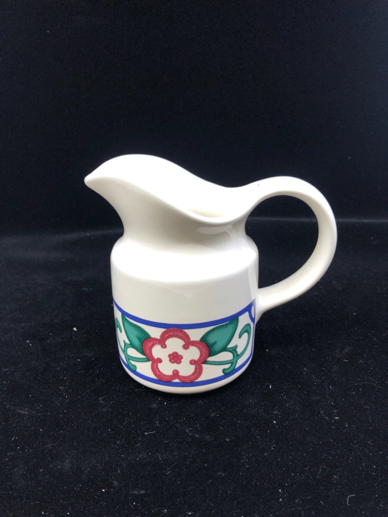 PFALTZGRAFF RED FLORAL CREAMER.