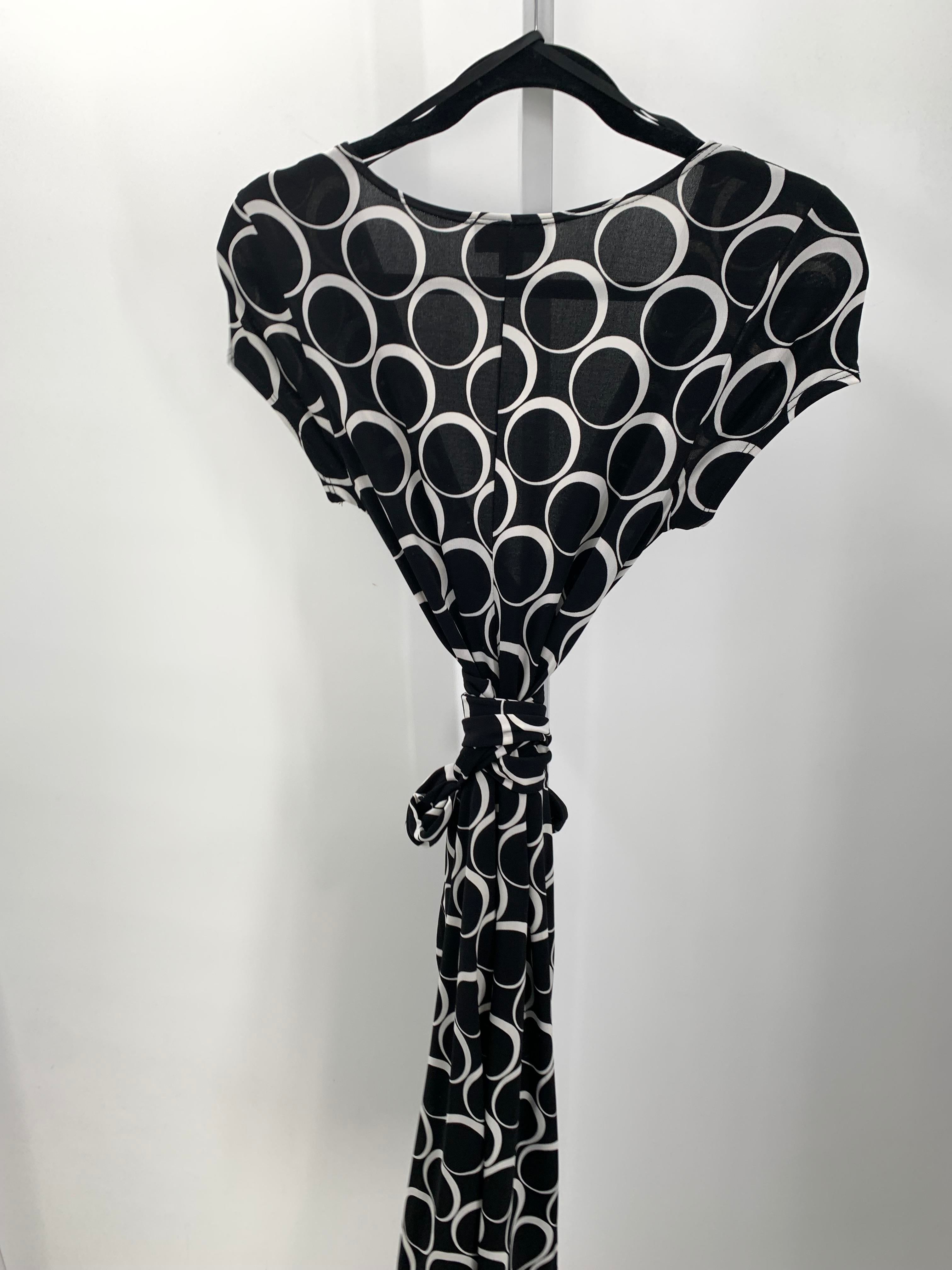 Ab Studio Size Small Misses Short Sleeve Dress