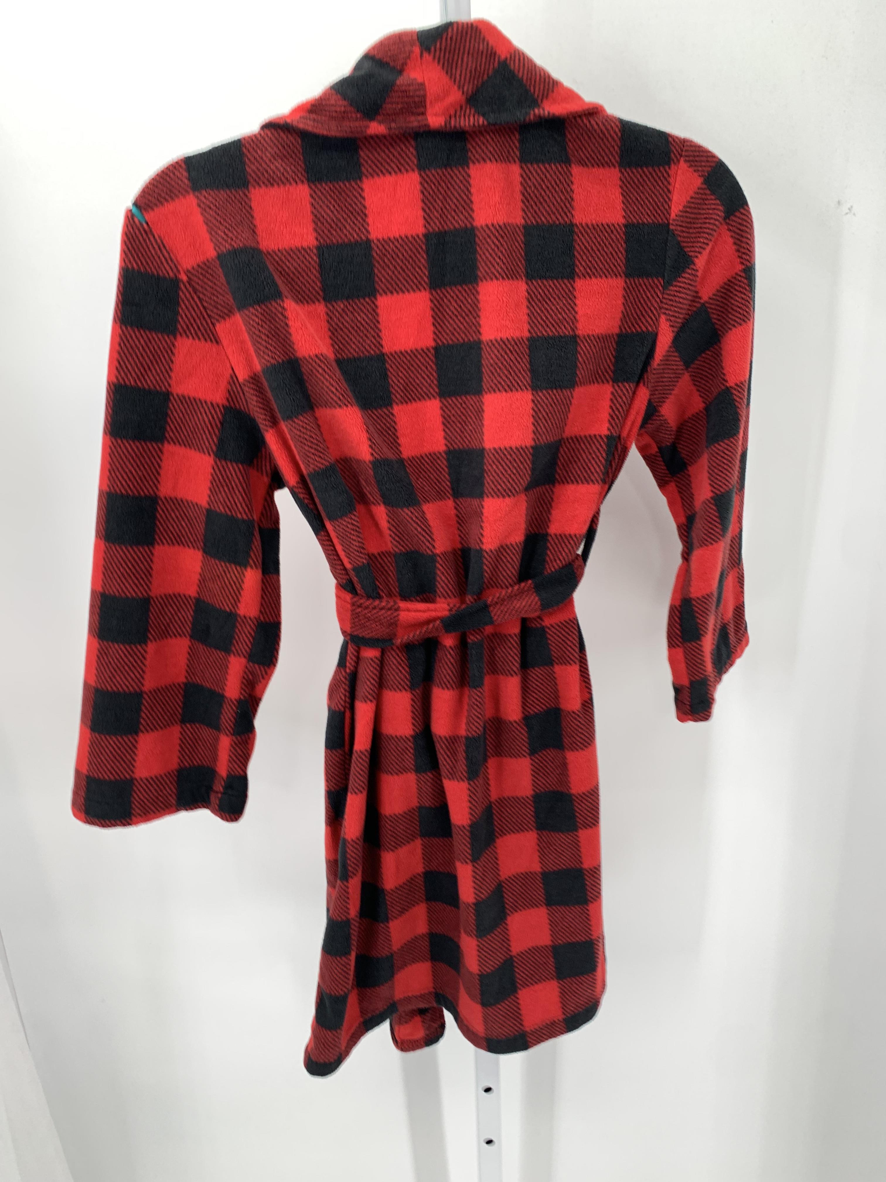 BLACK PLAID FLEECE.