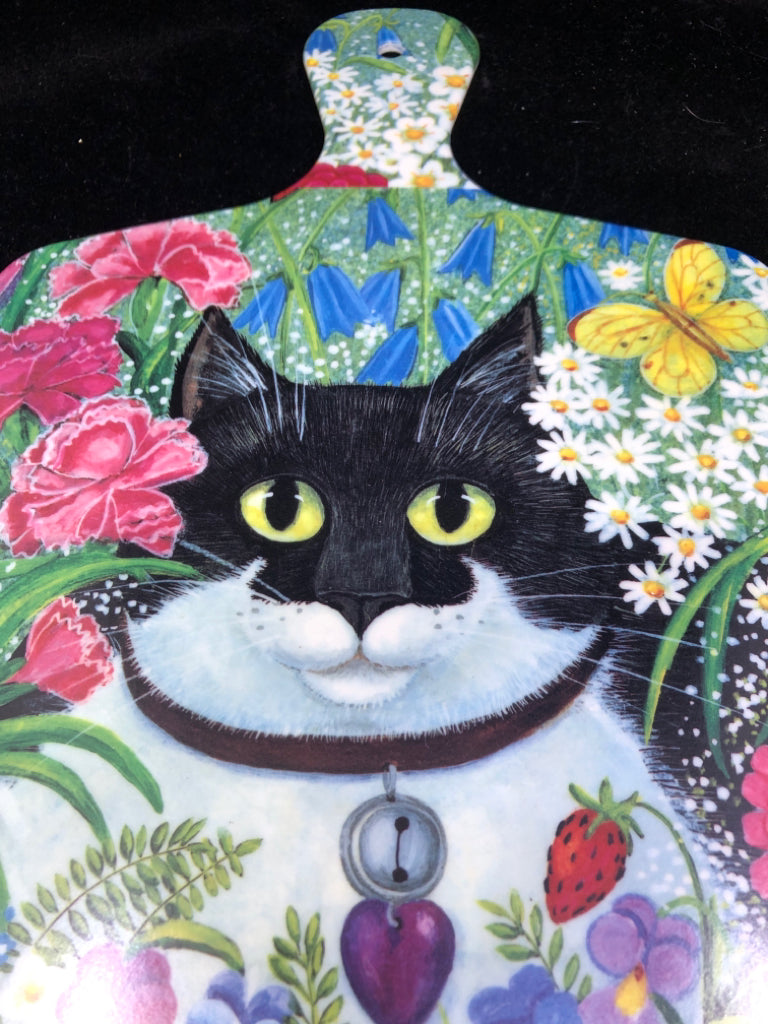 MELAMINE CAT PRINT CUTTING BOARD.
