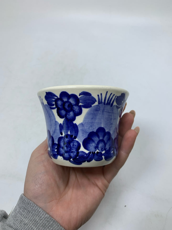 KOLO BLUE FLOWER TEA LIGHT HOLDER MADE IN POLAND.