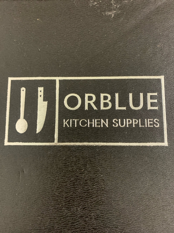 NIB ORBLUE CAKE SERVER AND KNIFE.
