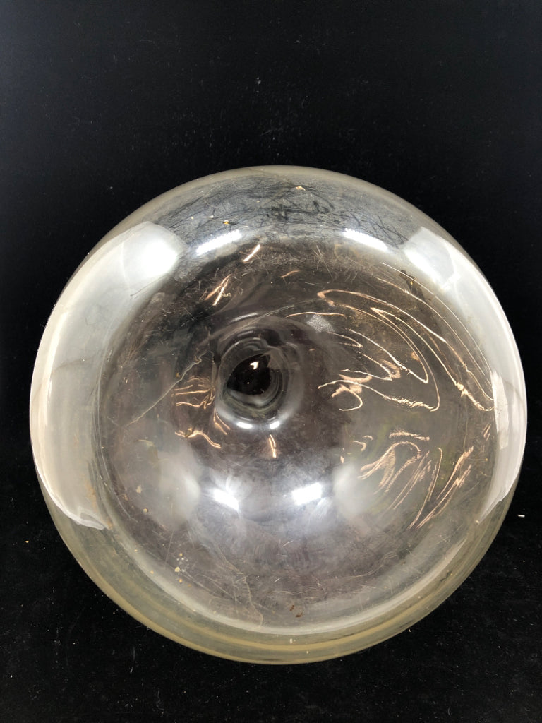 LG VTG CLEAR GLASS PYREX FLASK/VASE.