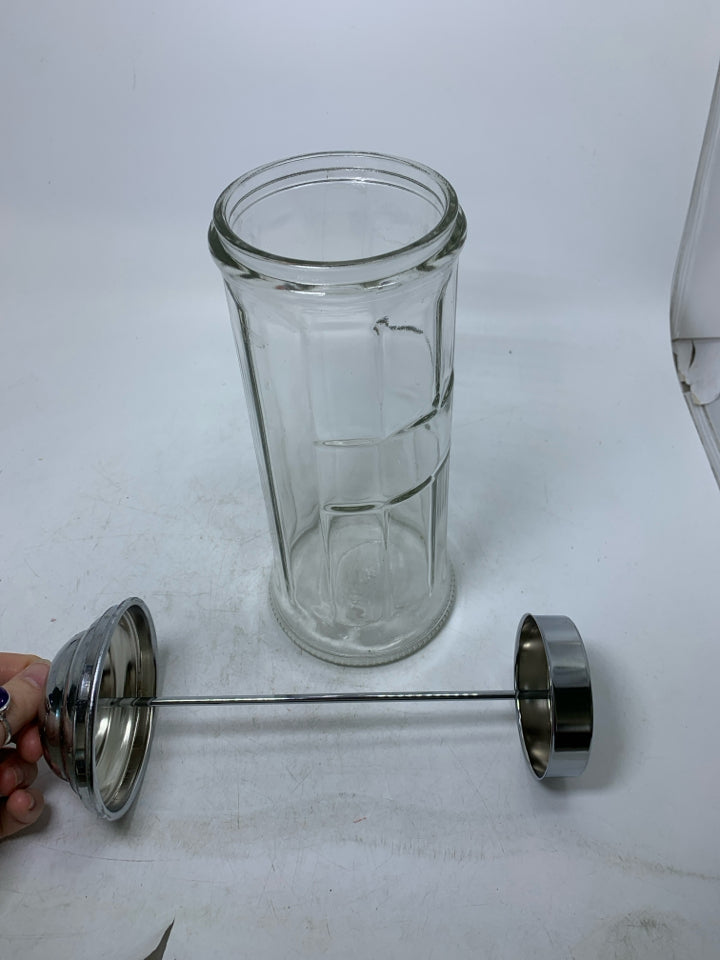 VTG HEAVY GLASS STRAW DISPENSER META LIFT.