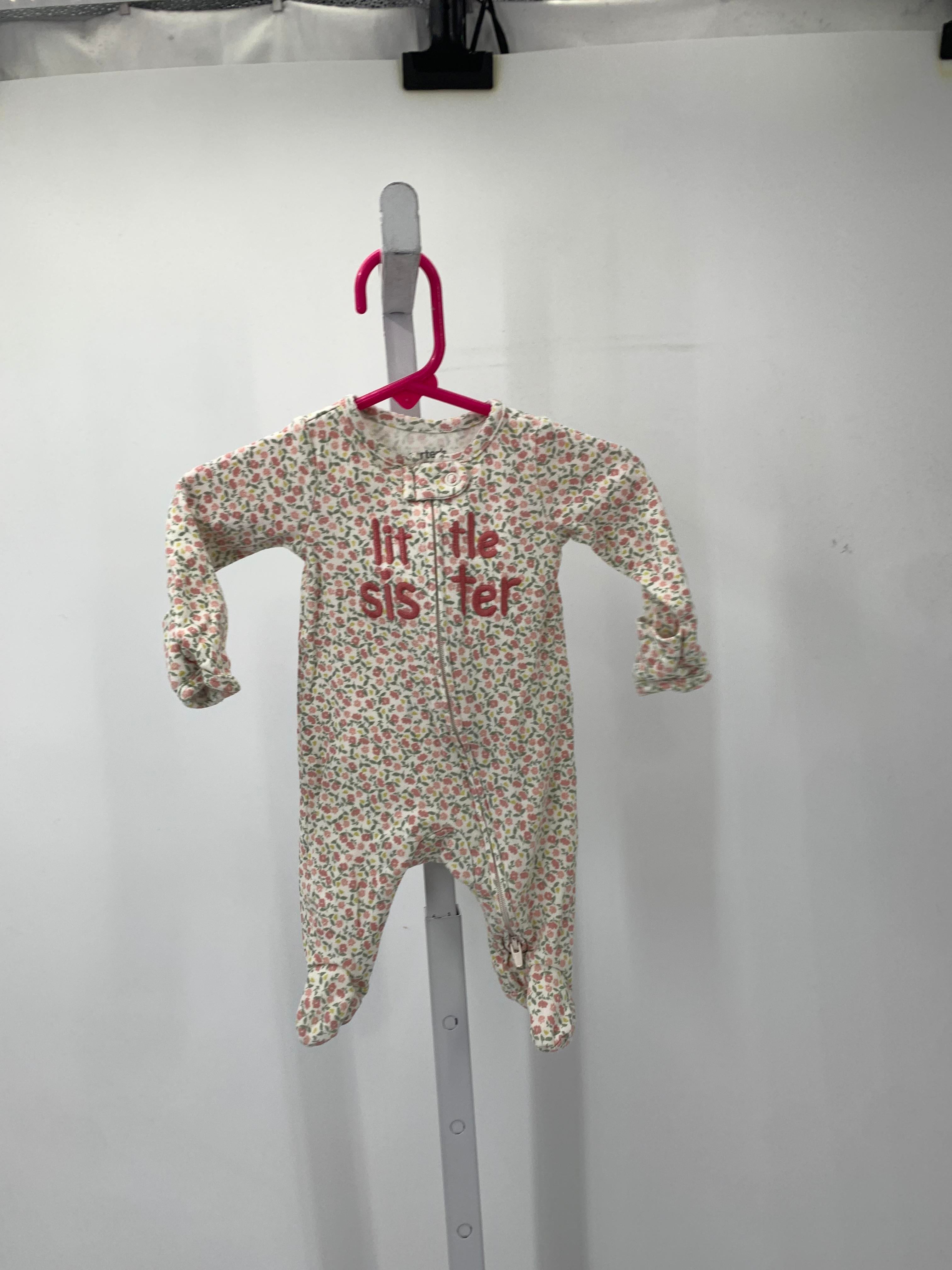 Carters Size Newborn Girls Long Slv. Romper