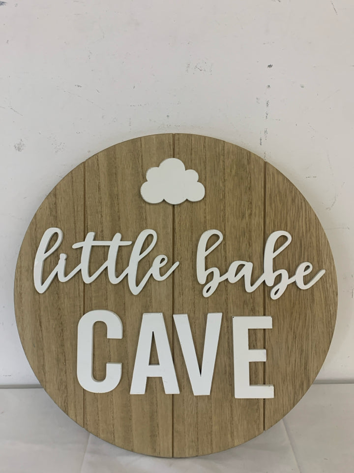 LITTLE BABE CAVE CIRCLE WALL ART.