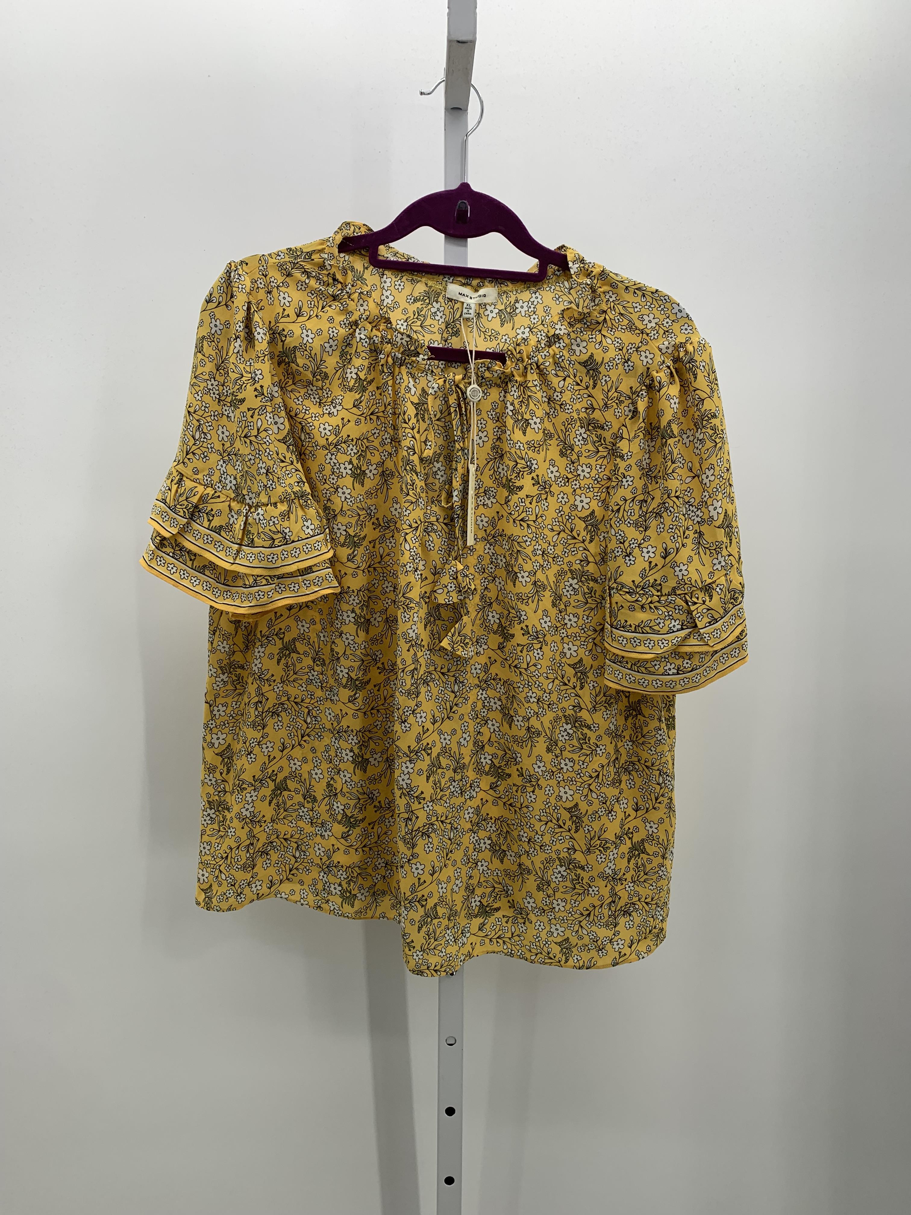 Max Studio Size Extra Large Misses Short Sleeve Shirt