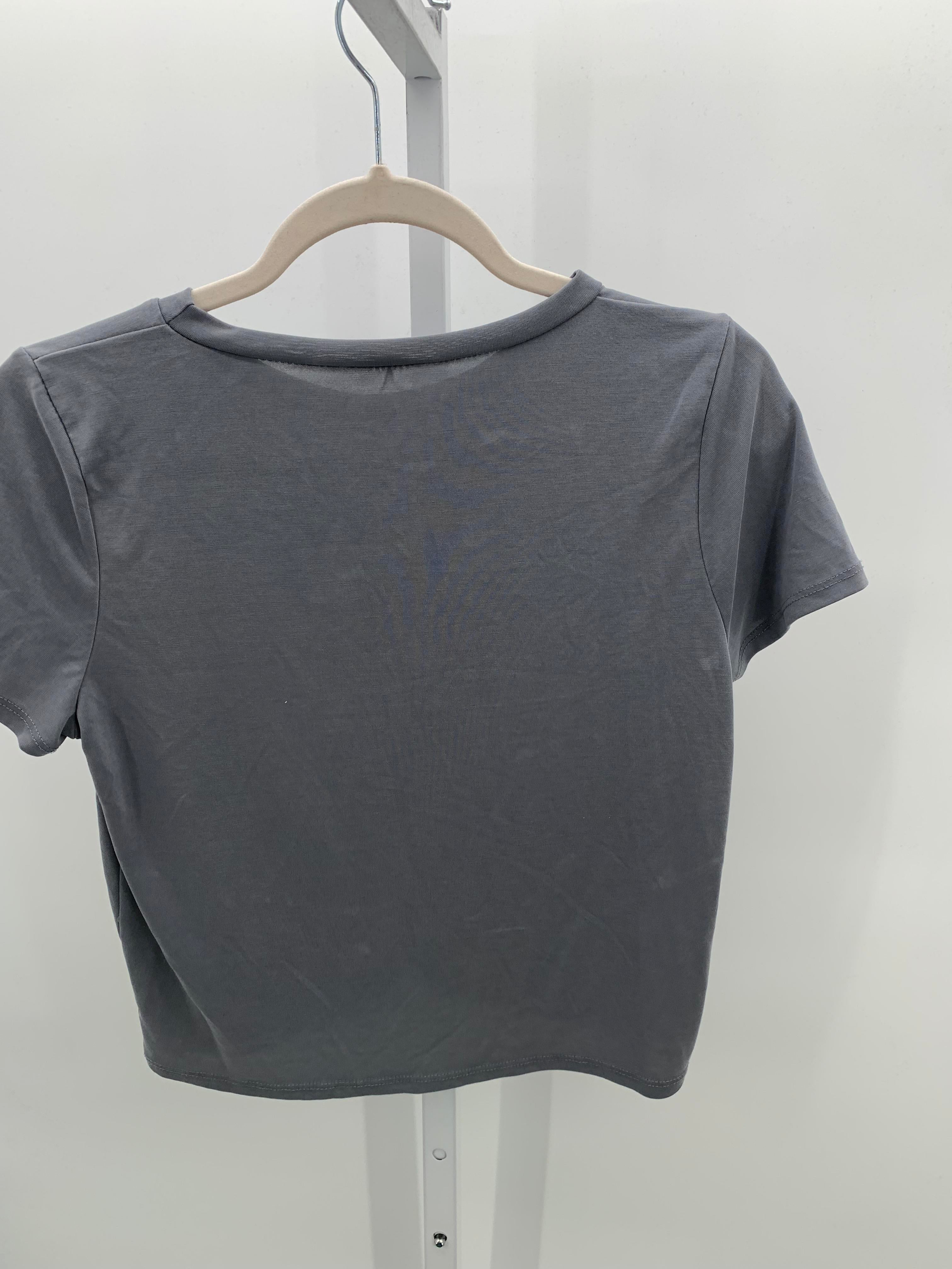 Green Envelope Size Small Misses Short Sleeve Shirt