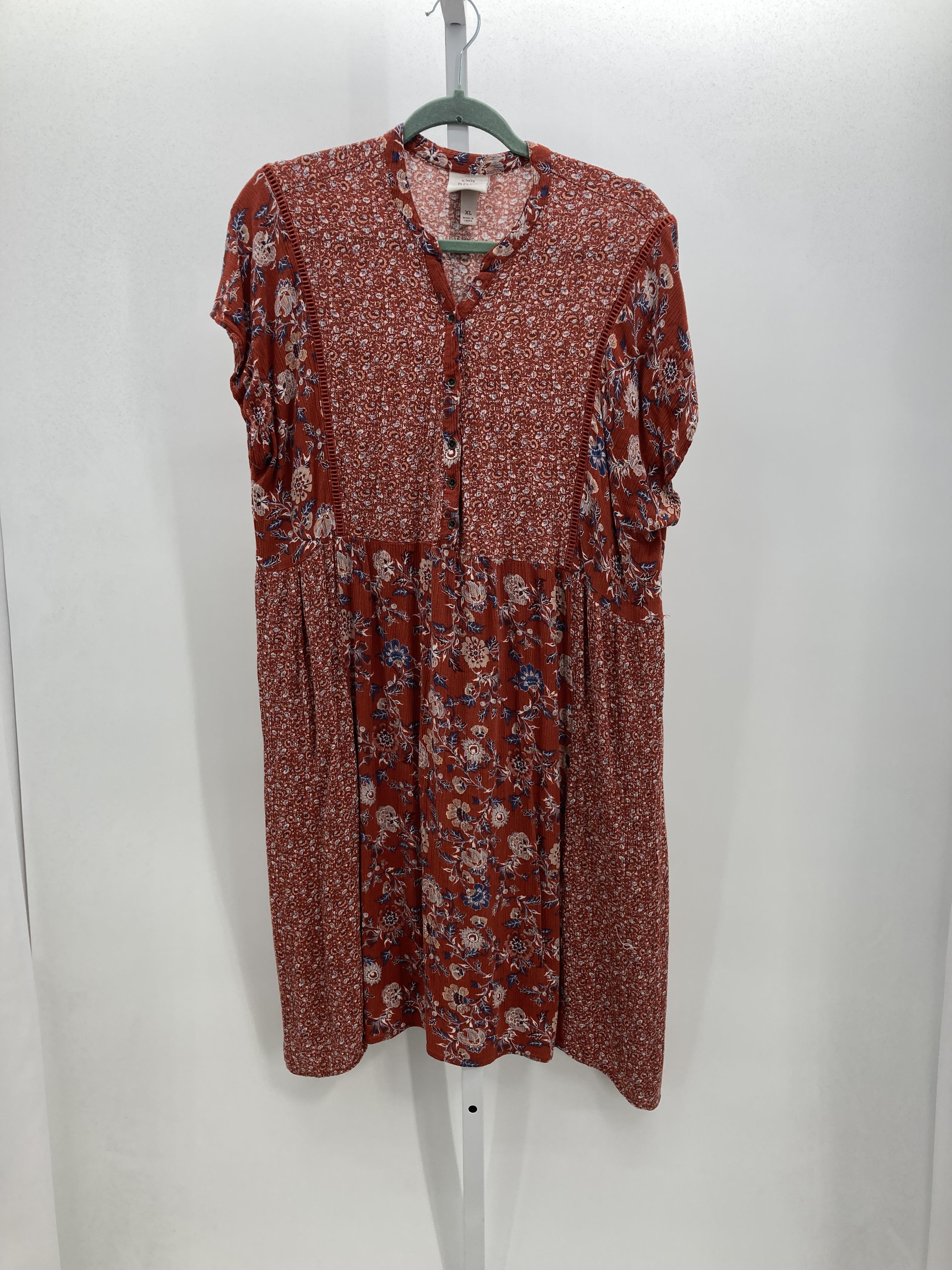 Knox Rose Size Extra Large Misses Short Sleeve Dress