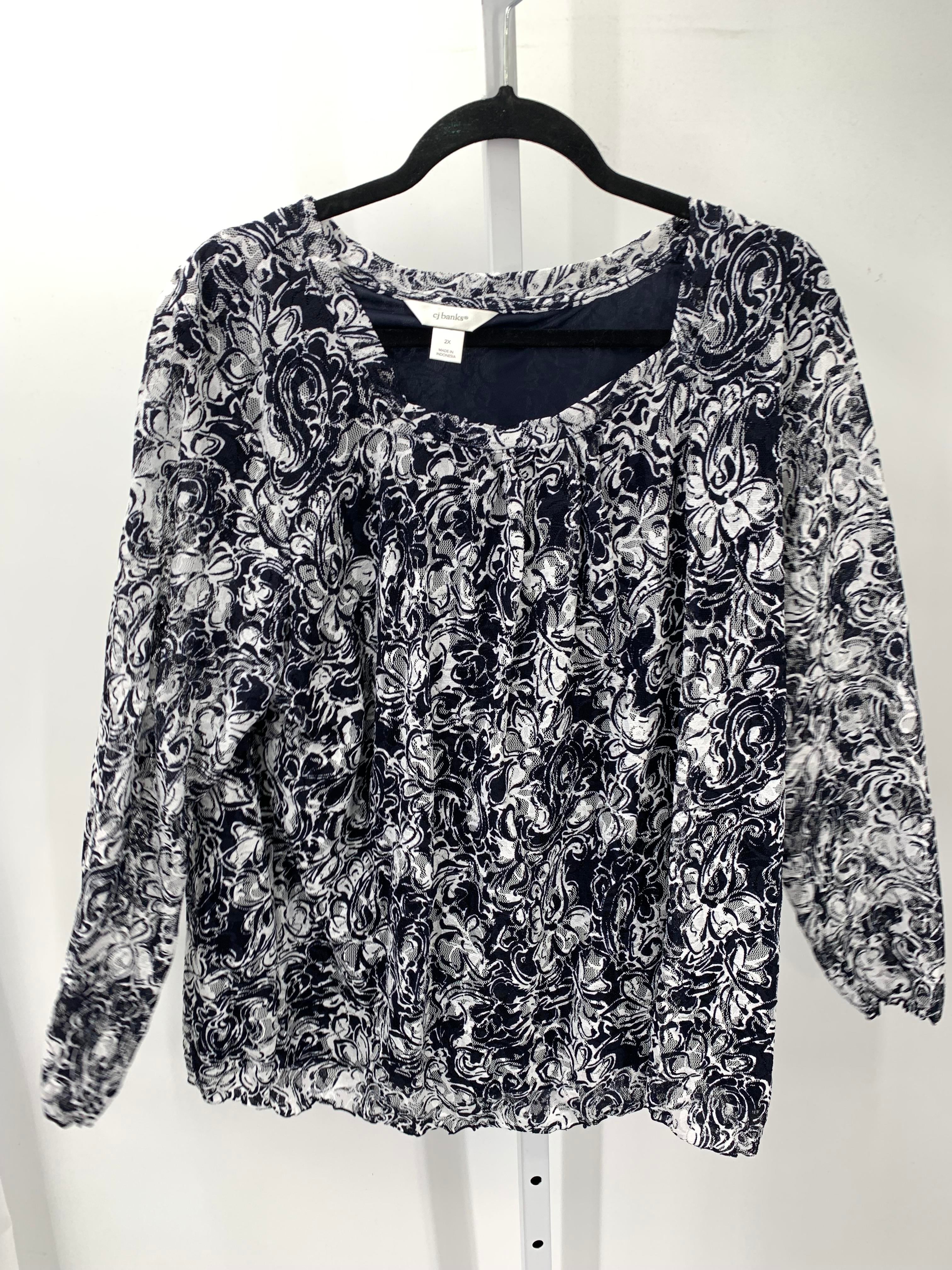 CJ Banks Size 2X Womens Long Sleeve Shirt