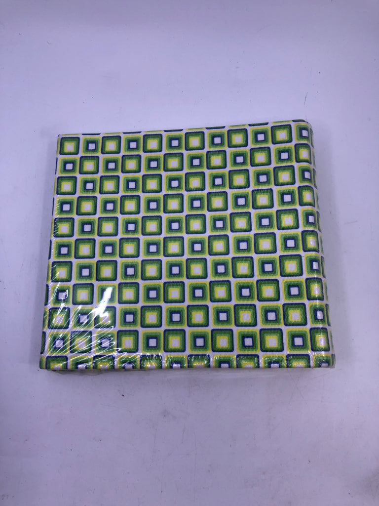 NIP PHOTO ALBUM GREEN/BLUE SQUARE DESIGN.
