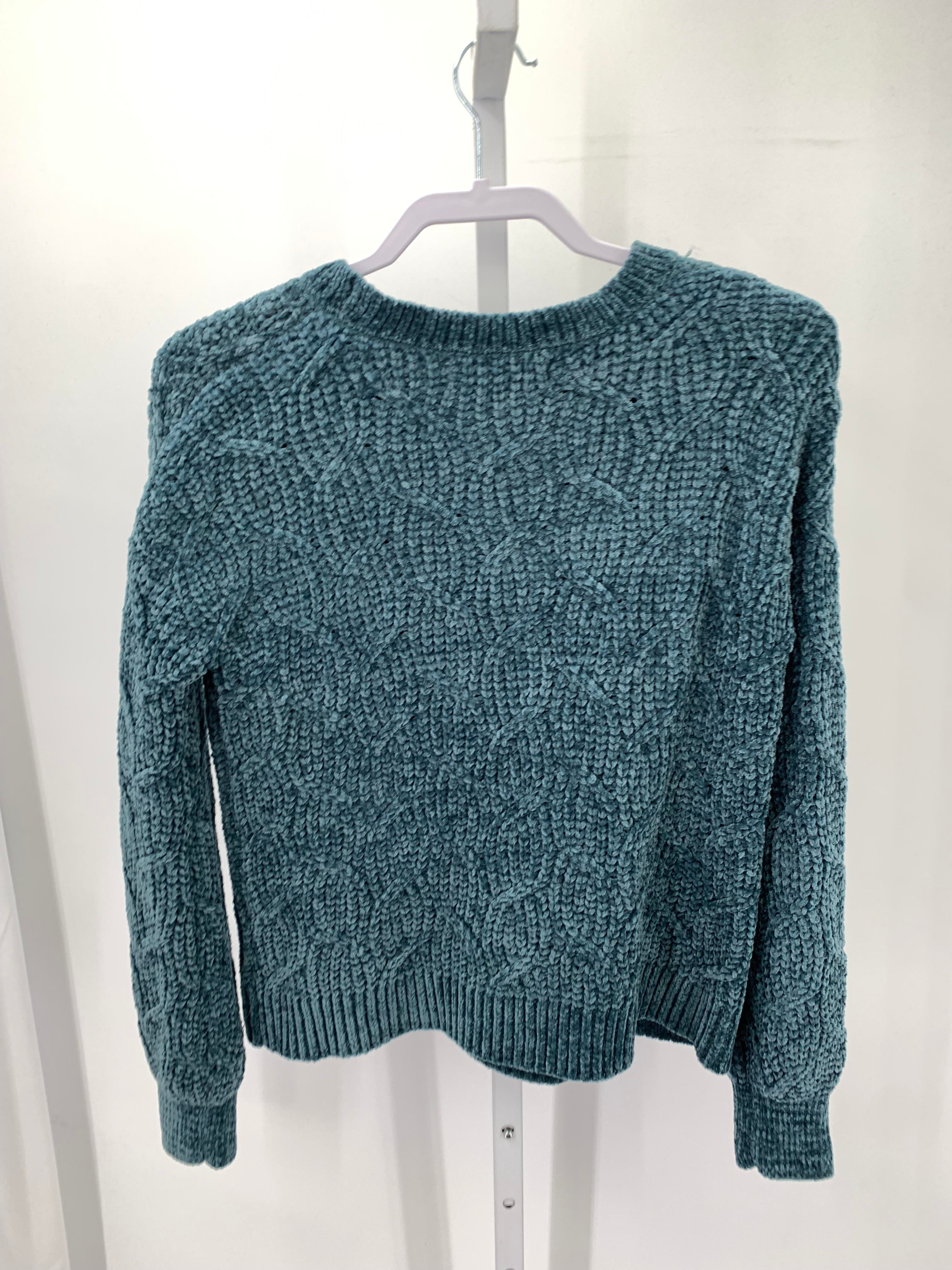 Pink Rose Size X Small Juniors Long Sleeve Sweater