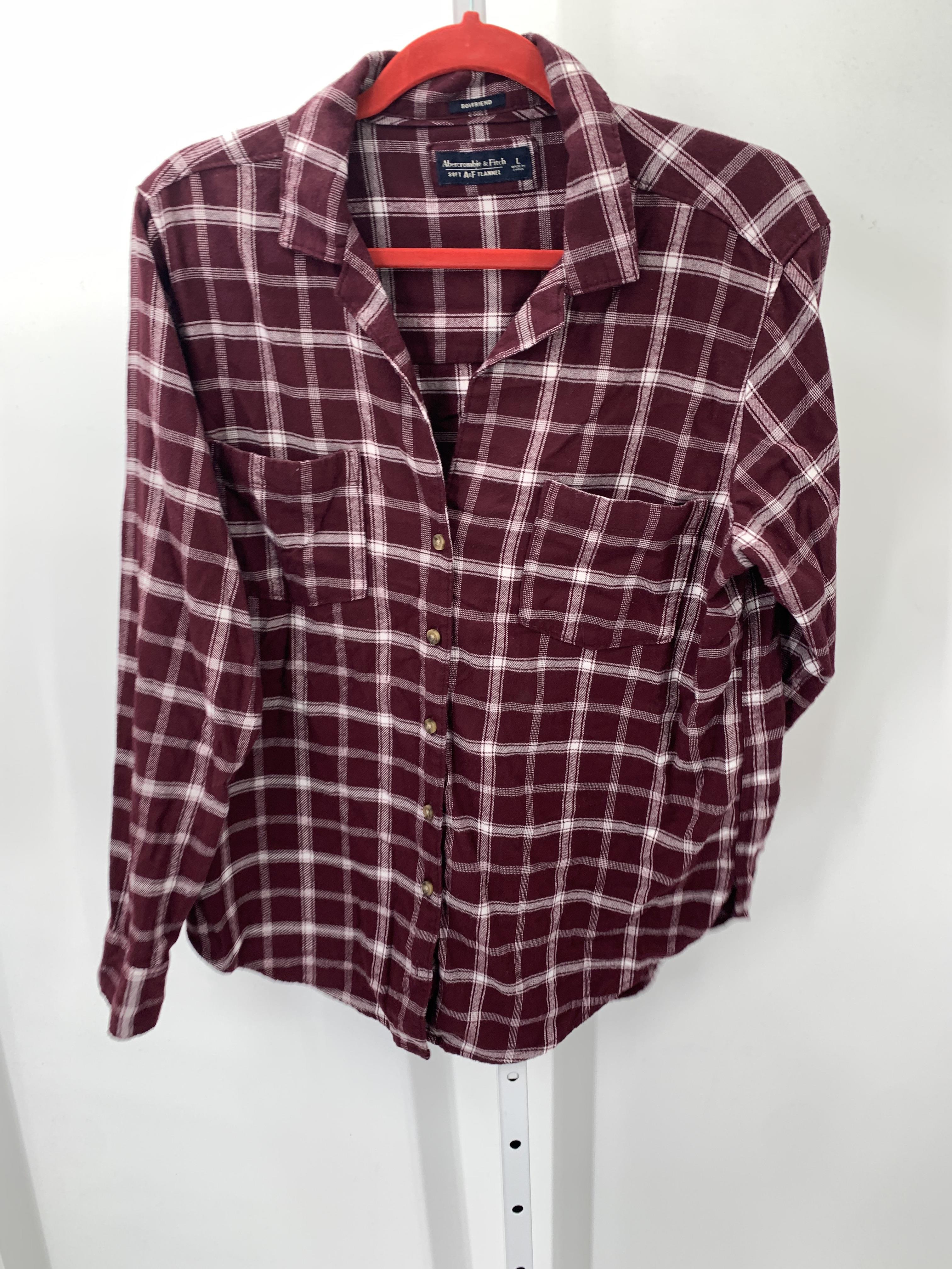 Abercrombie Size Large Juniors Long Sleeve Shirt
