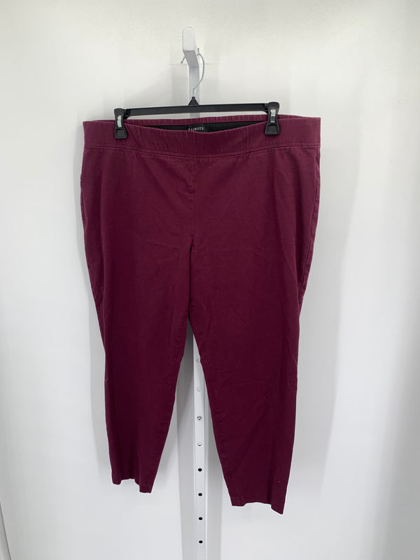 Talbots Size 20W Womens Pants