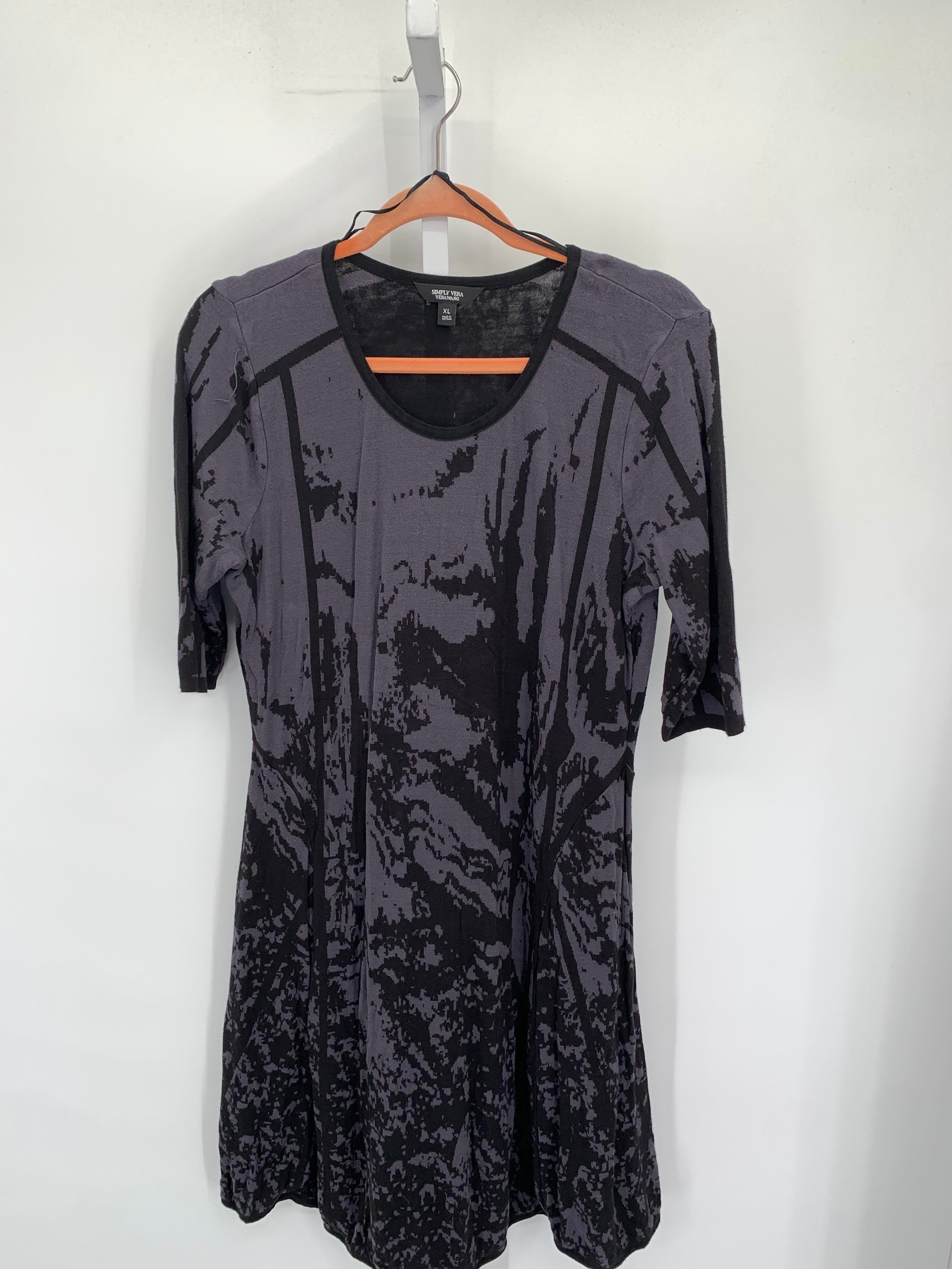 Vera Wang Size Extra Large Misses Short Sleeve Dress