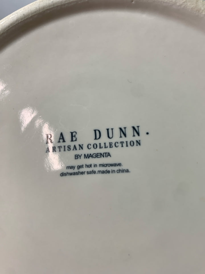 "FEAST" WHITE PET BOWL-RAE DUNN.