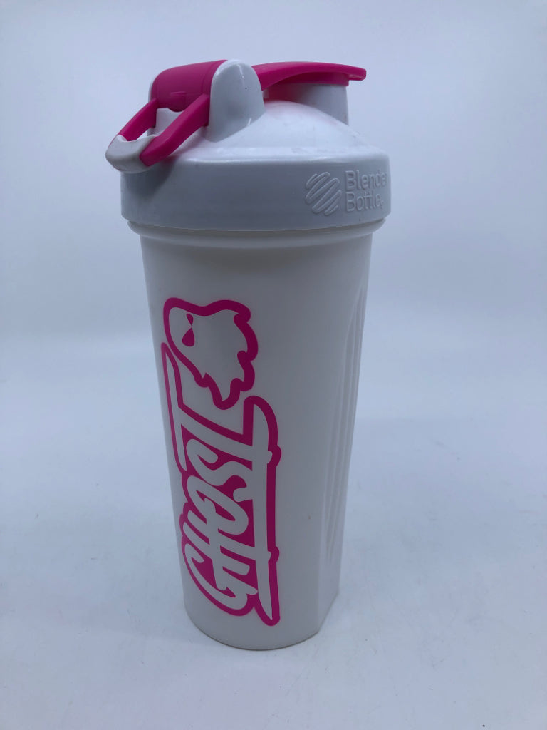 PINK/WHITE GHOST BLENDER BOTTLE.