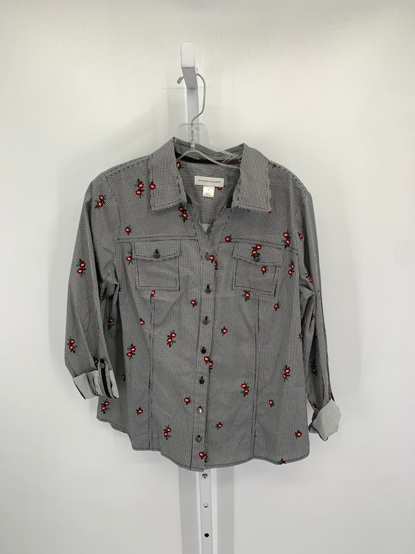 Christopher & Banks Size Medium Misses Long Sleeve Shirt