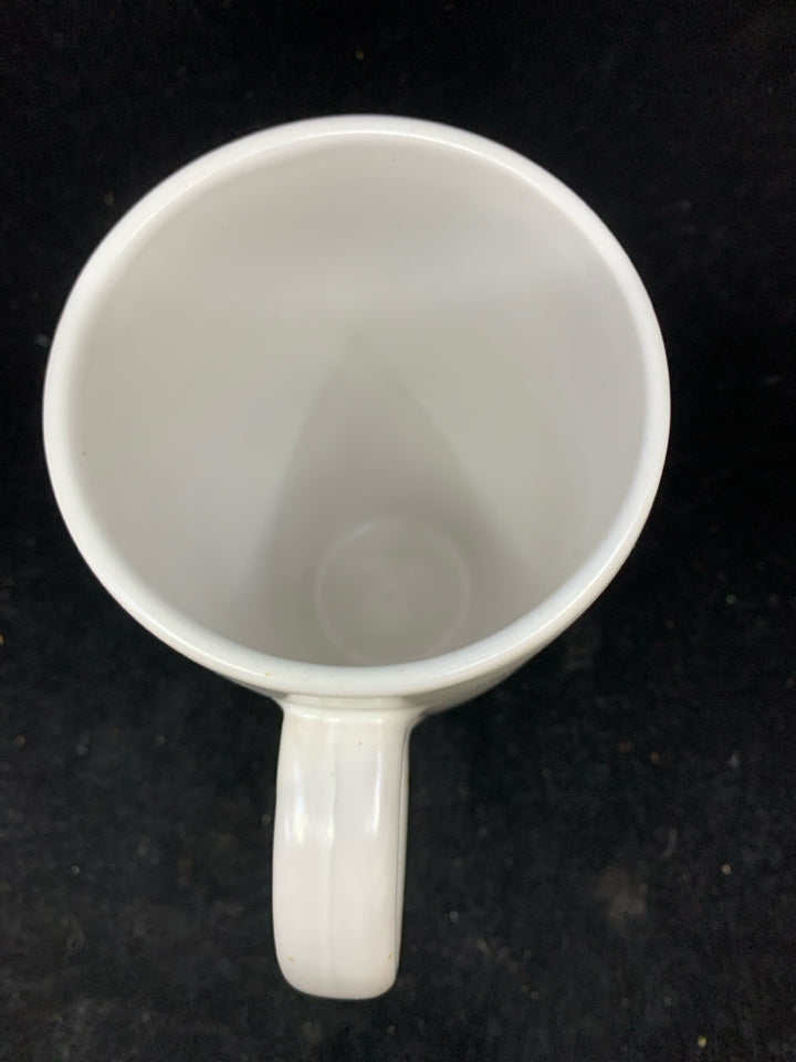 TALL "BE KIND" COFFEE MUG GREEN BOTTOM.