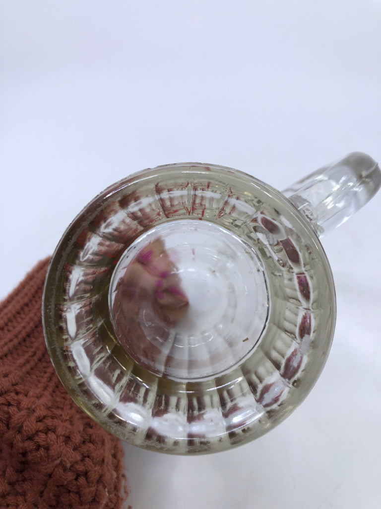 GLASS BUDWEISER MUG.