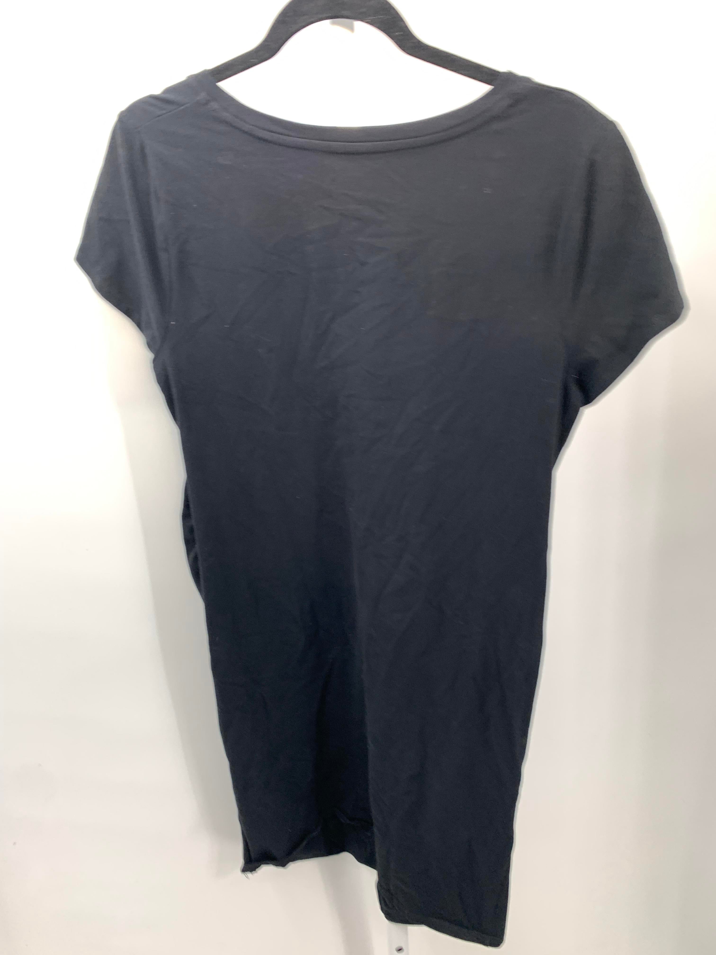 Sonoma Black Size Large Misses Short Sleeve Dress