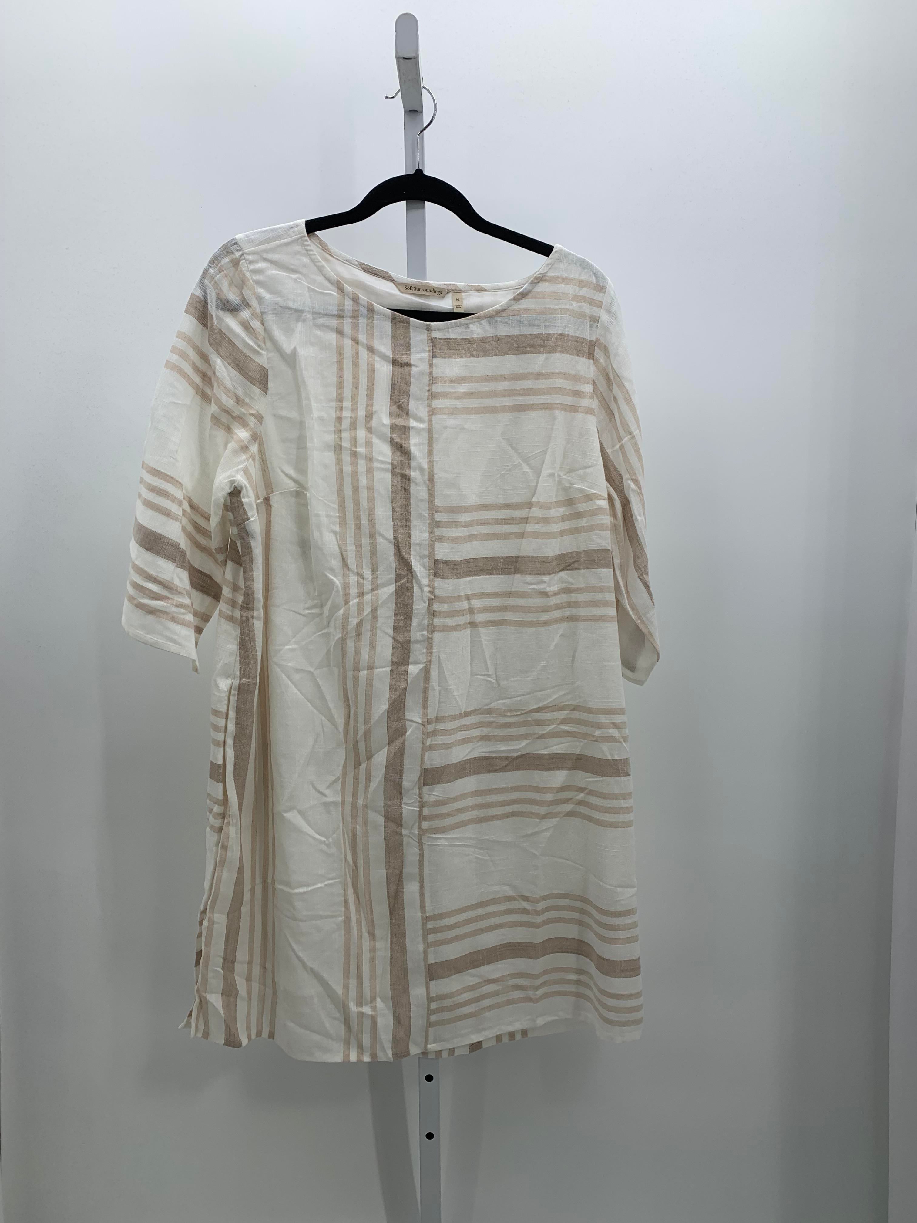 Soft As A Grape Size Large Petite Petite Long Sleeve Dress