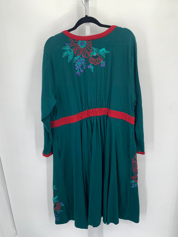 Size 3X Womens Long Sleeve Dress