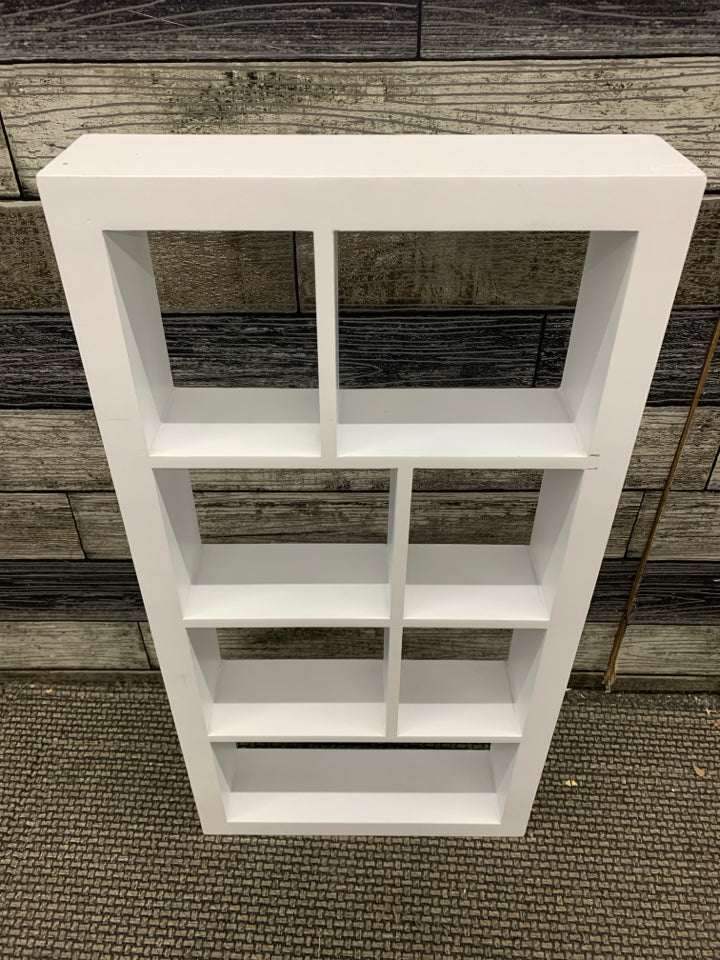 3 CUBE WHITE WALL SHELF.