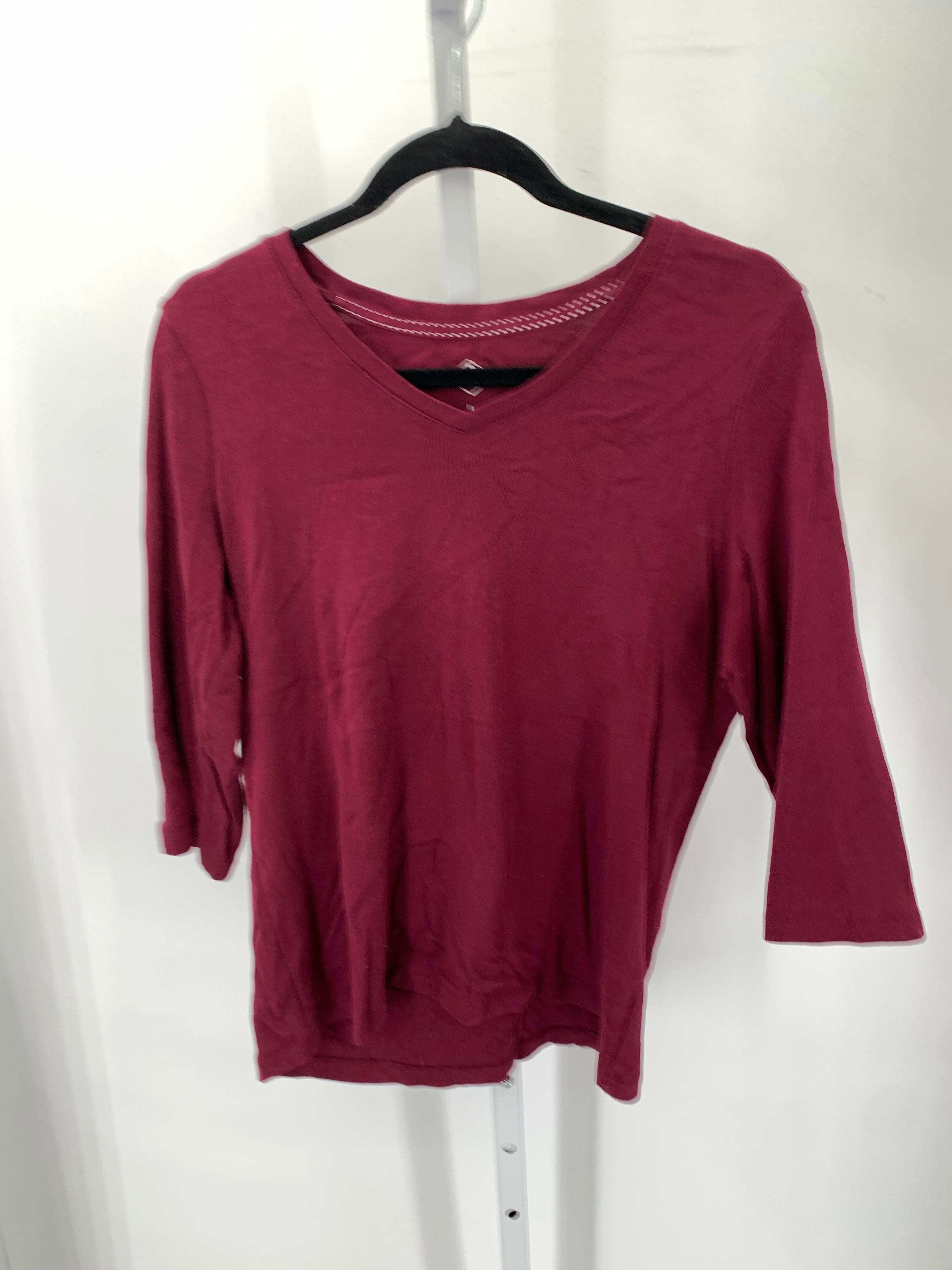 St. Johns Bay Size Large Misses 3/4 Sleeve Shirt