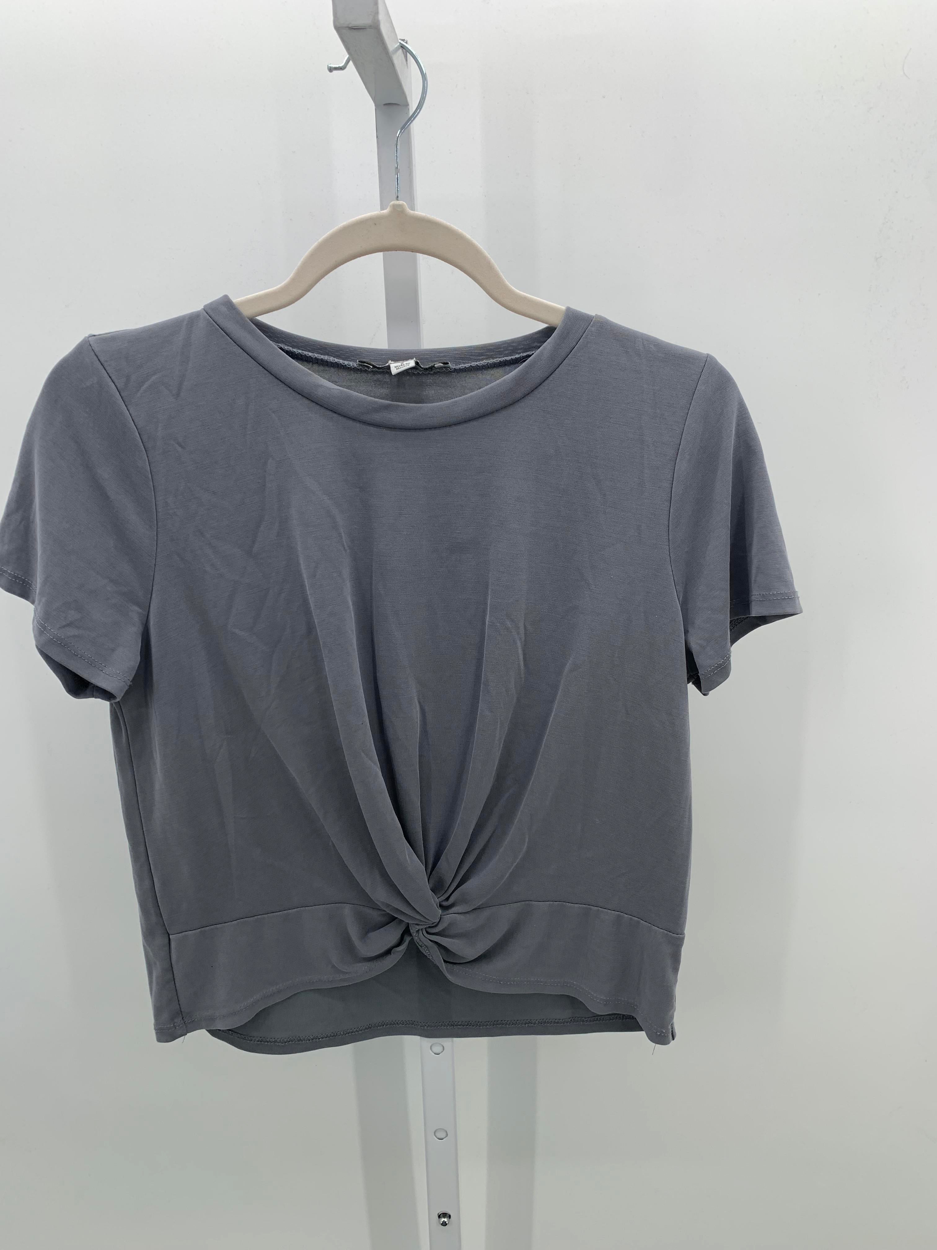 Green Envelope Size Small Misses Short Sleeve Shirt