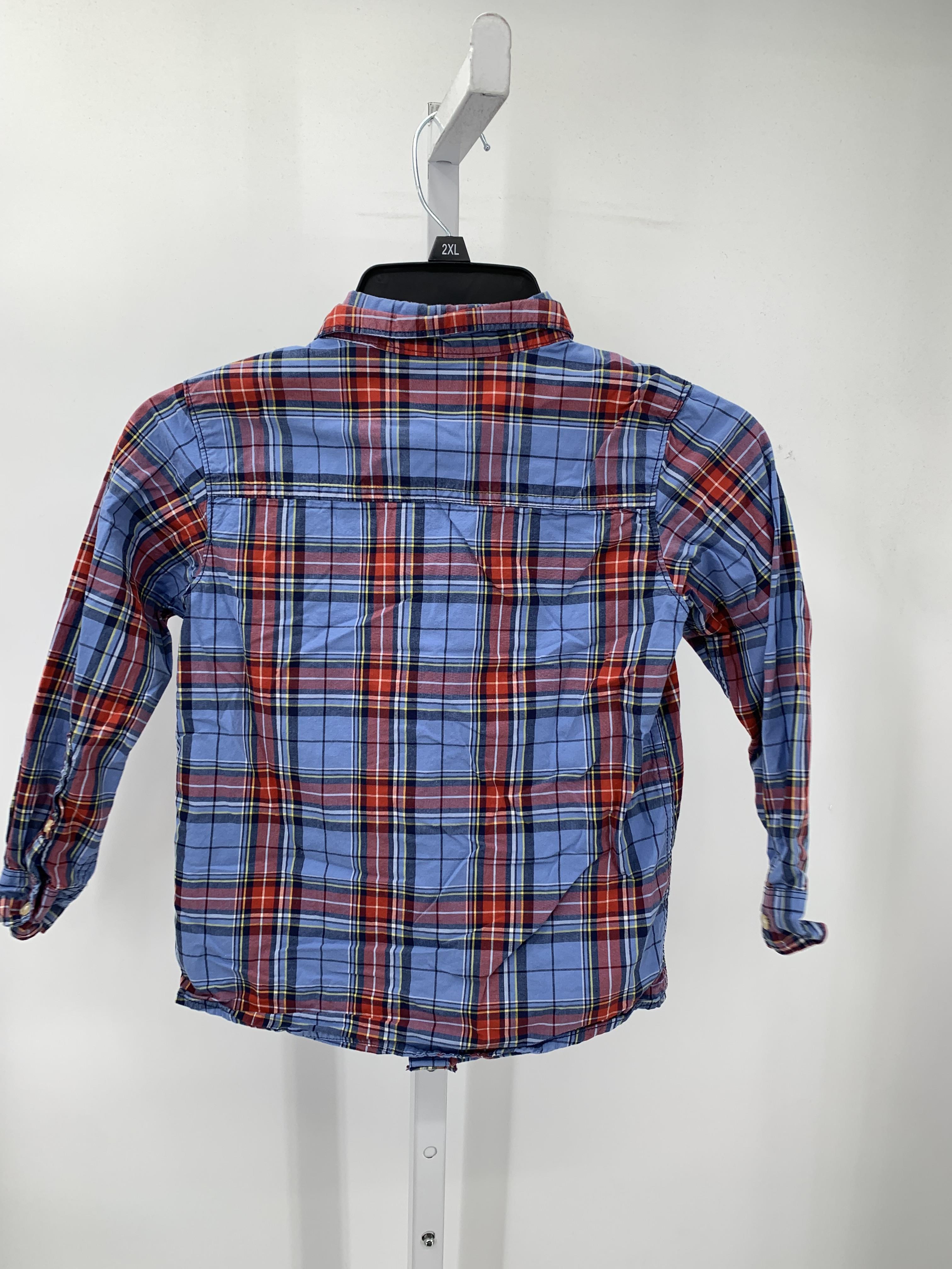 RED PLAID BTN DOWN