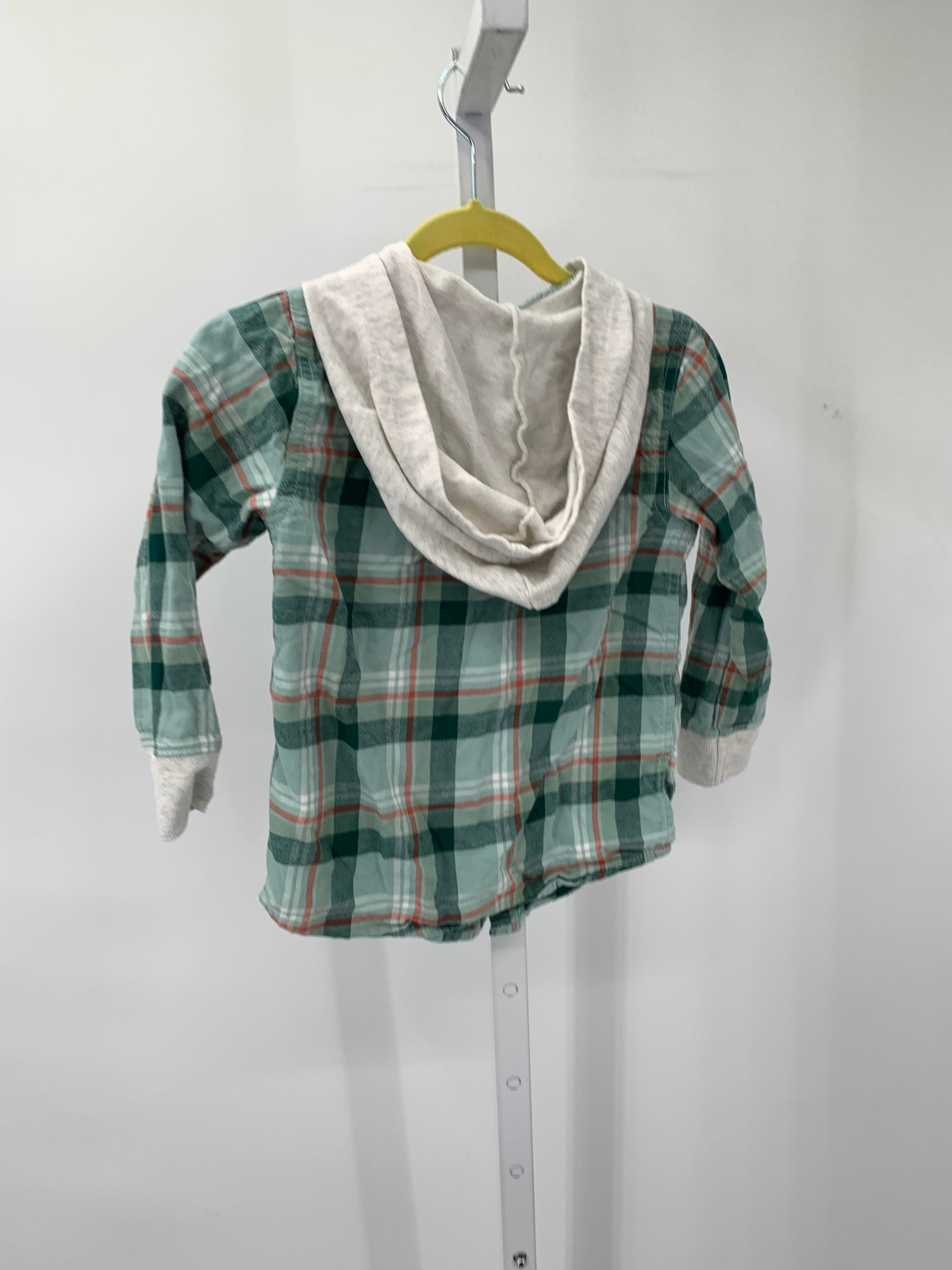 HOODED PLAID BTN DOWN