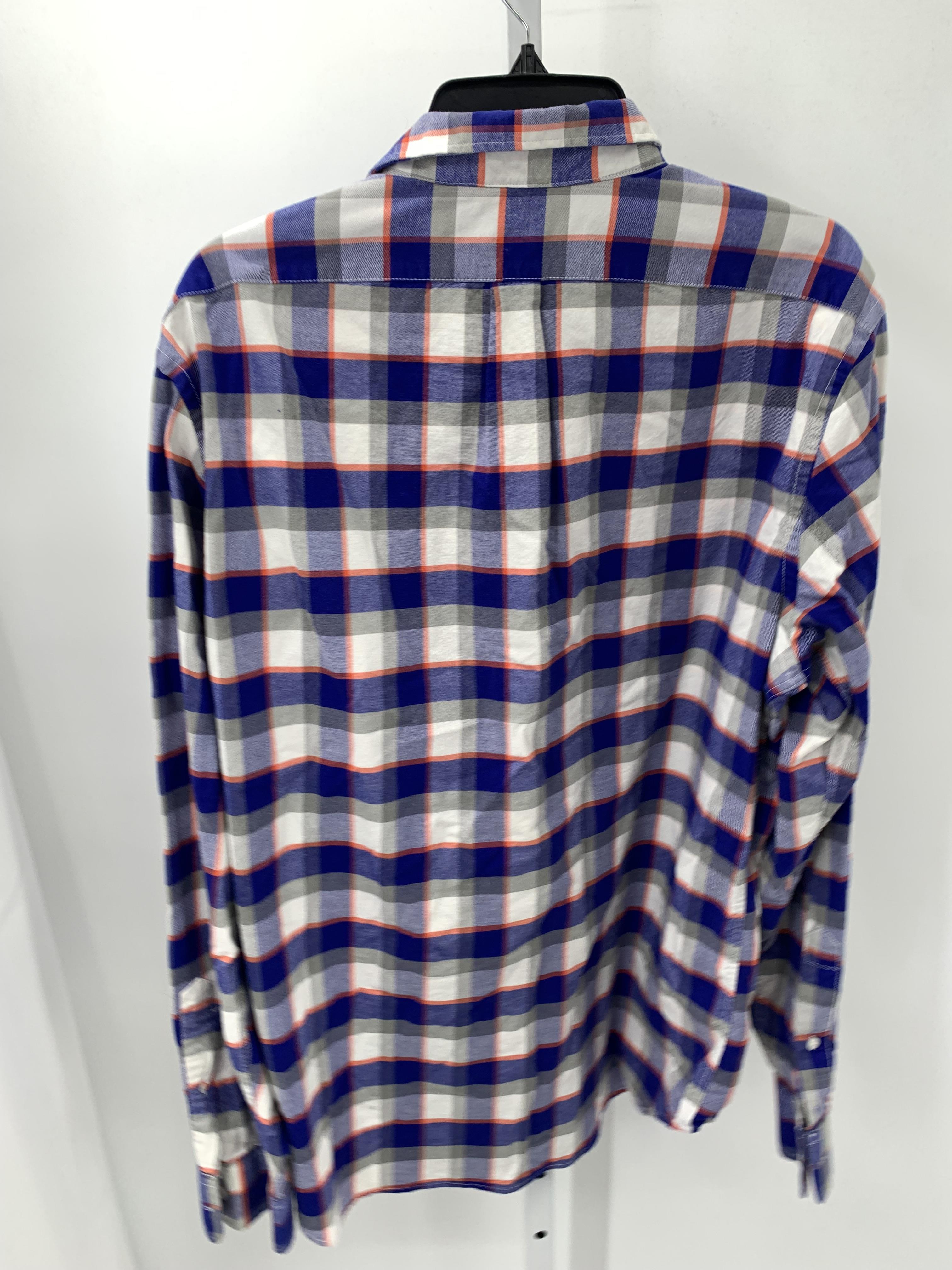 RED GREY PLAID BTN DOWN