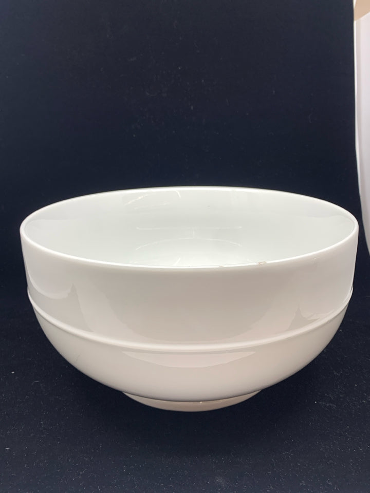 CANOPY HEAVY WHITE SALAD BOWL.