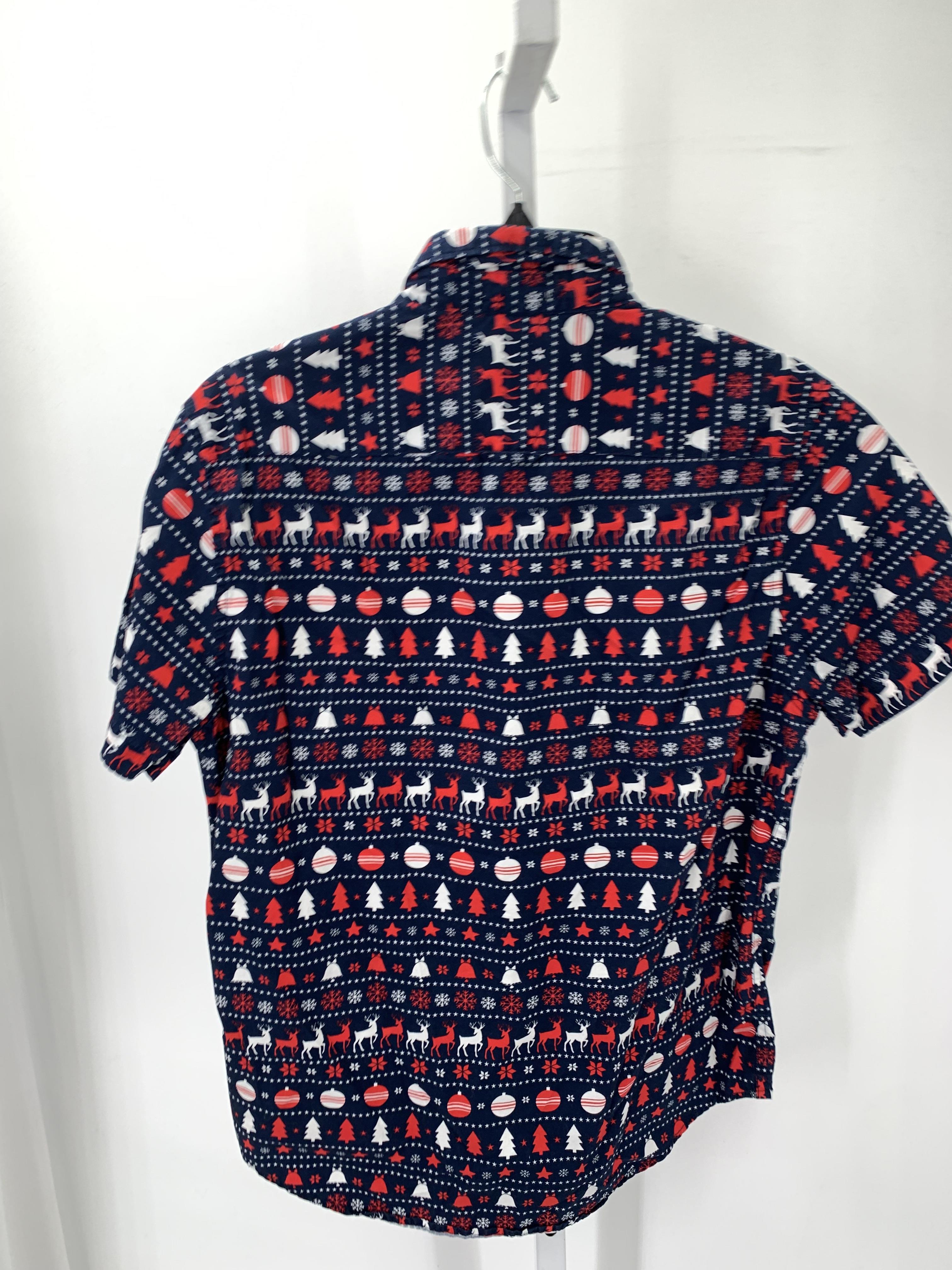 SHORT SLV SHIRT REINDEER TREES BELLS