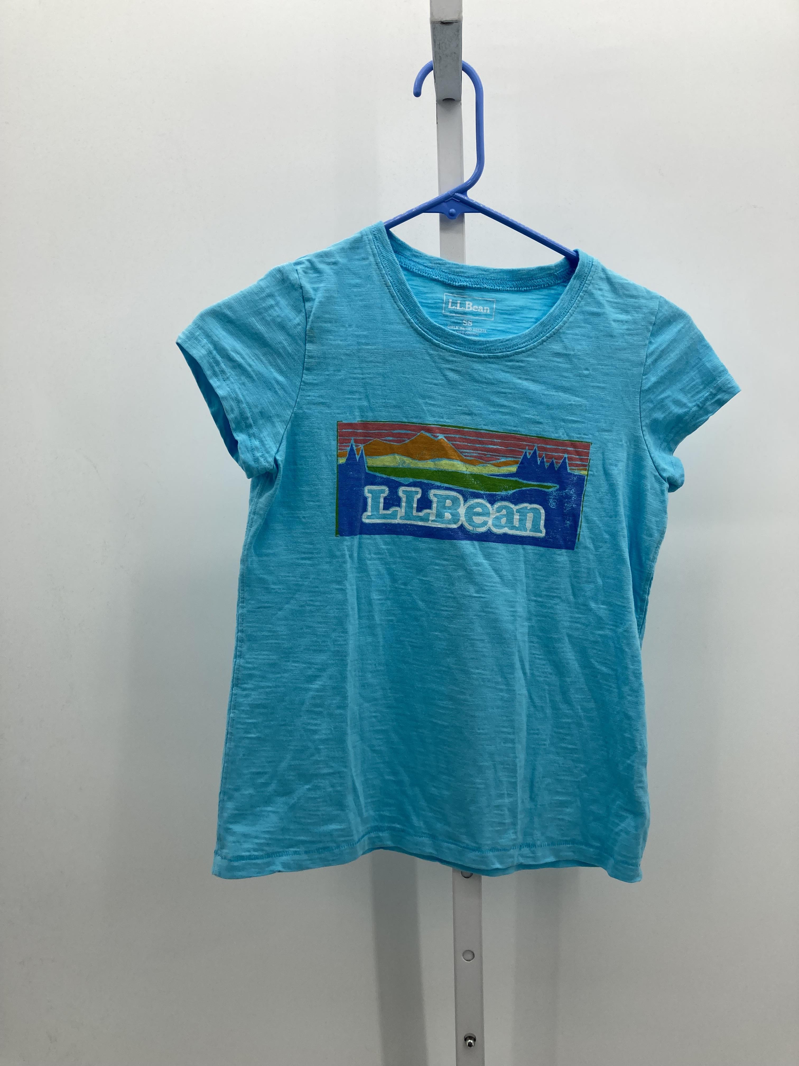 LL Bean Size 8 Girls Short Sleeve Shirt