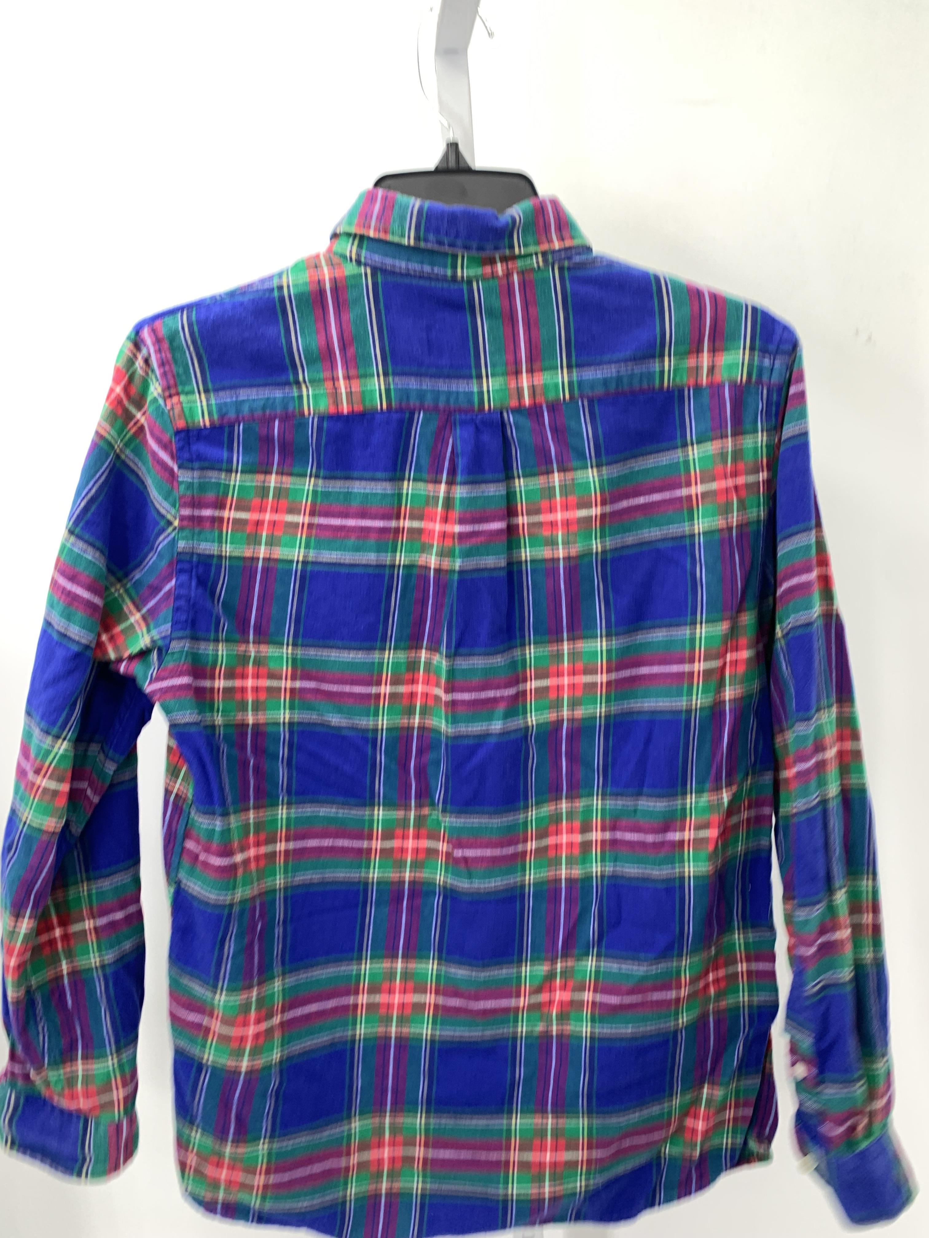 PLAID BTN DOWN