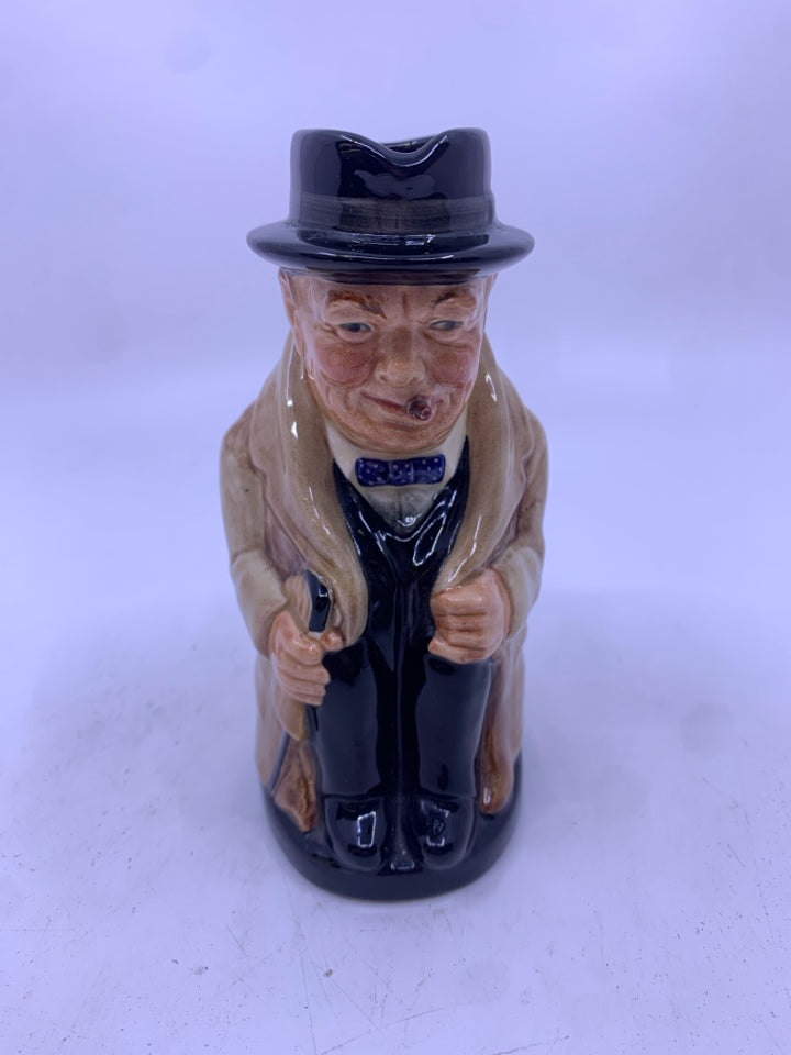 VTG WINSTON CHURCHILL TOBY PITCHER.