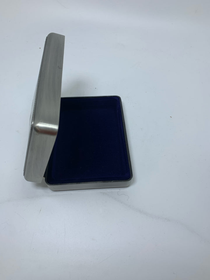 PEWTER RECTANGLE "WISHES" BOX.