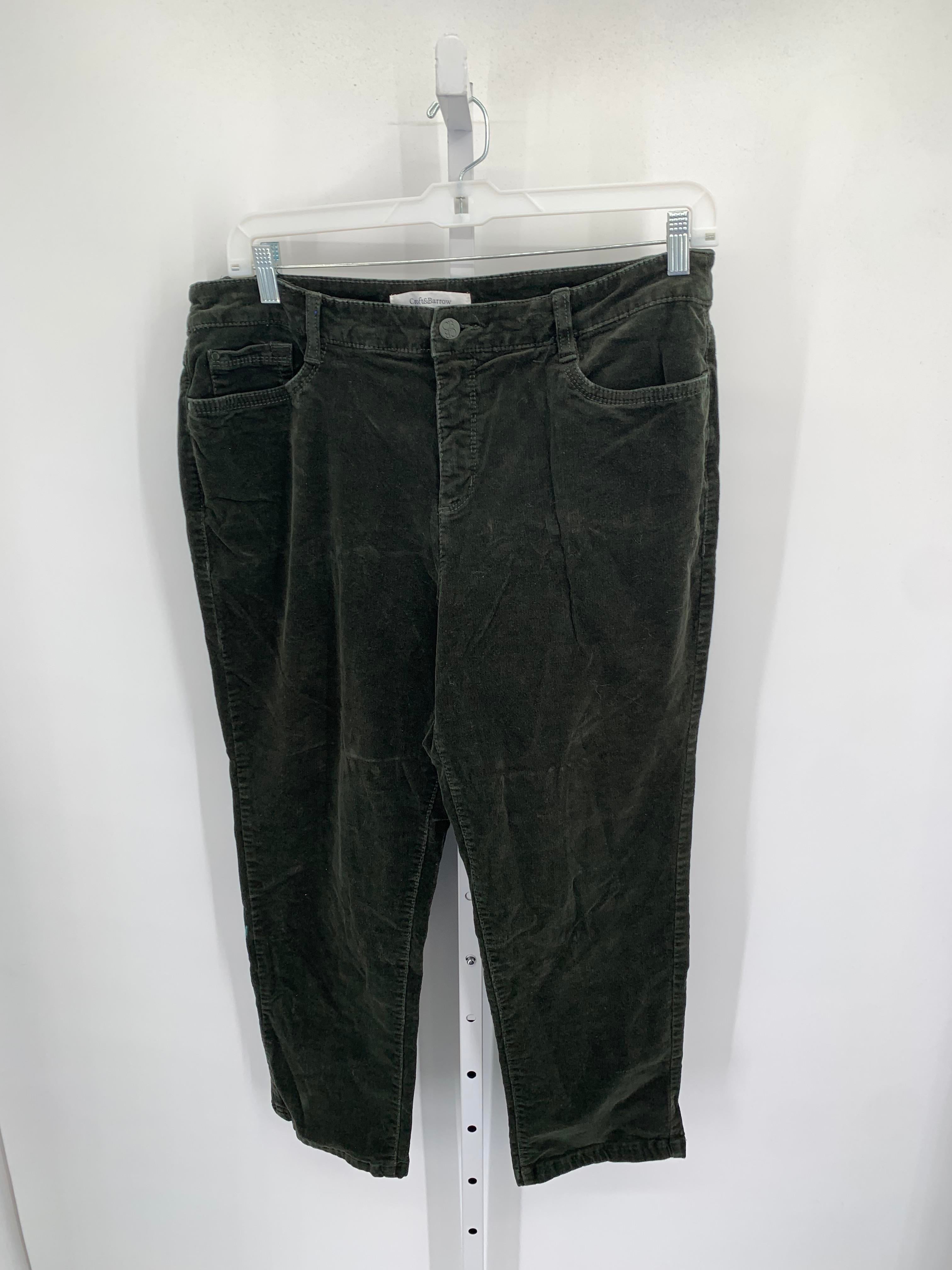 Croft & Barrow Size 16 Misses Corduroy Pants