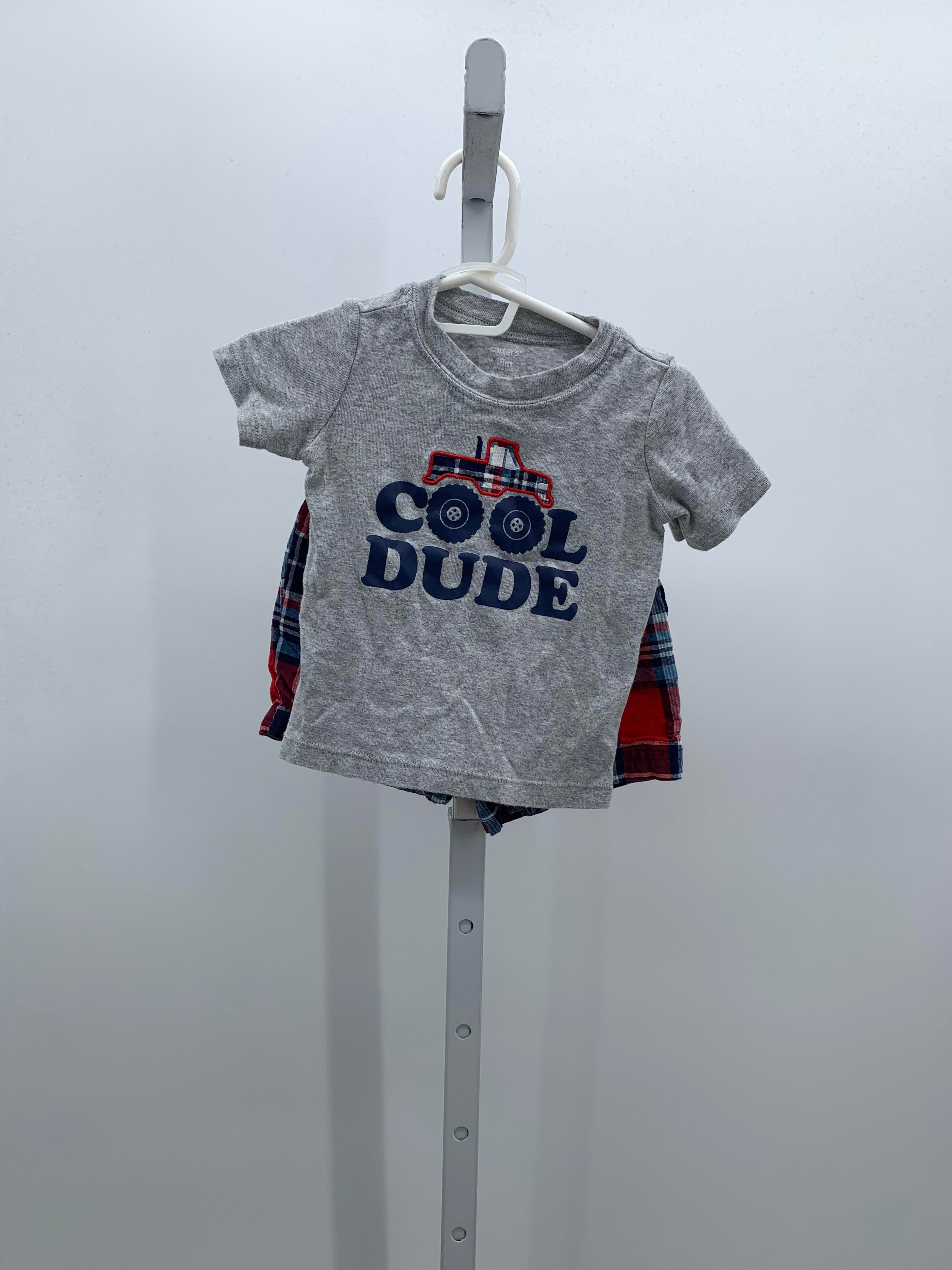 COOL DUDE SHIRT AND PLAID SHORTS