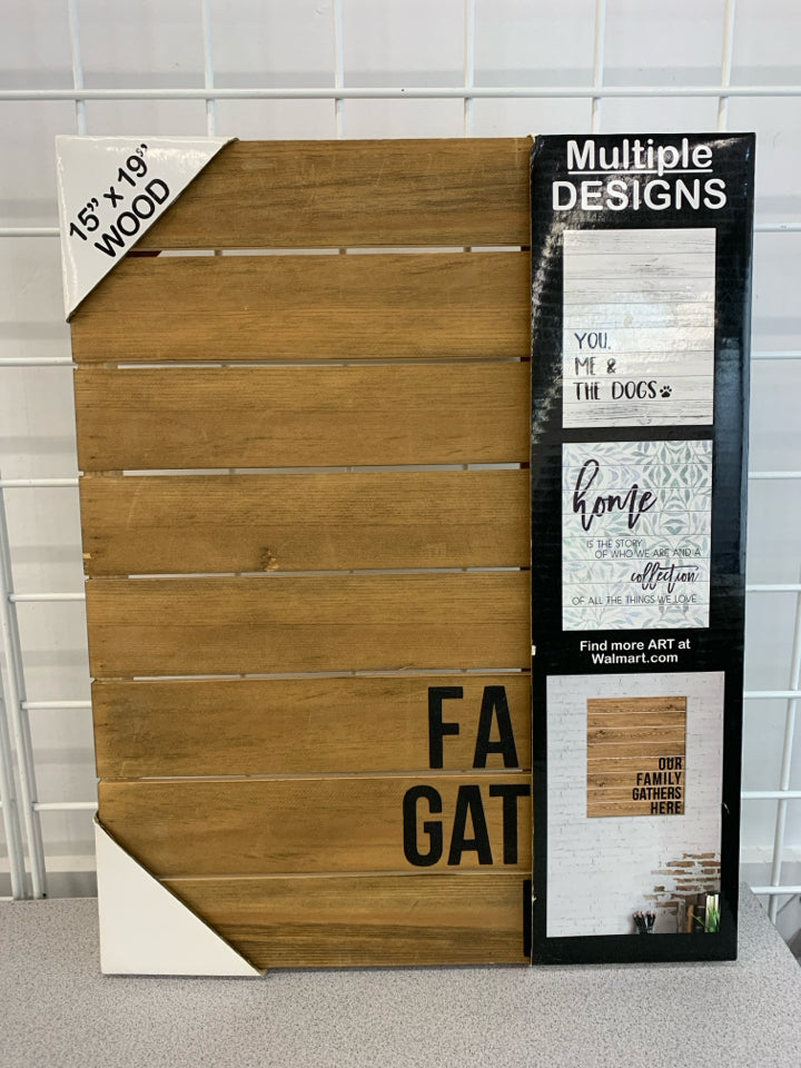 NEW OUR FAMILY WOOD SIGN.