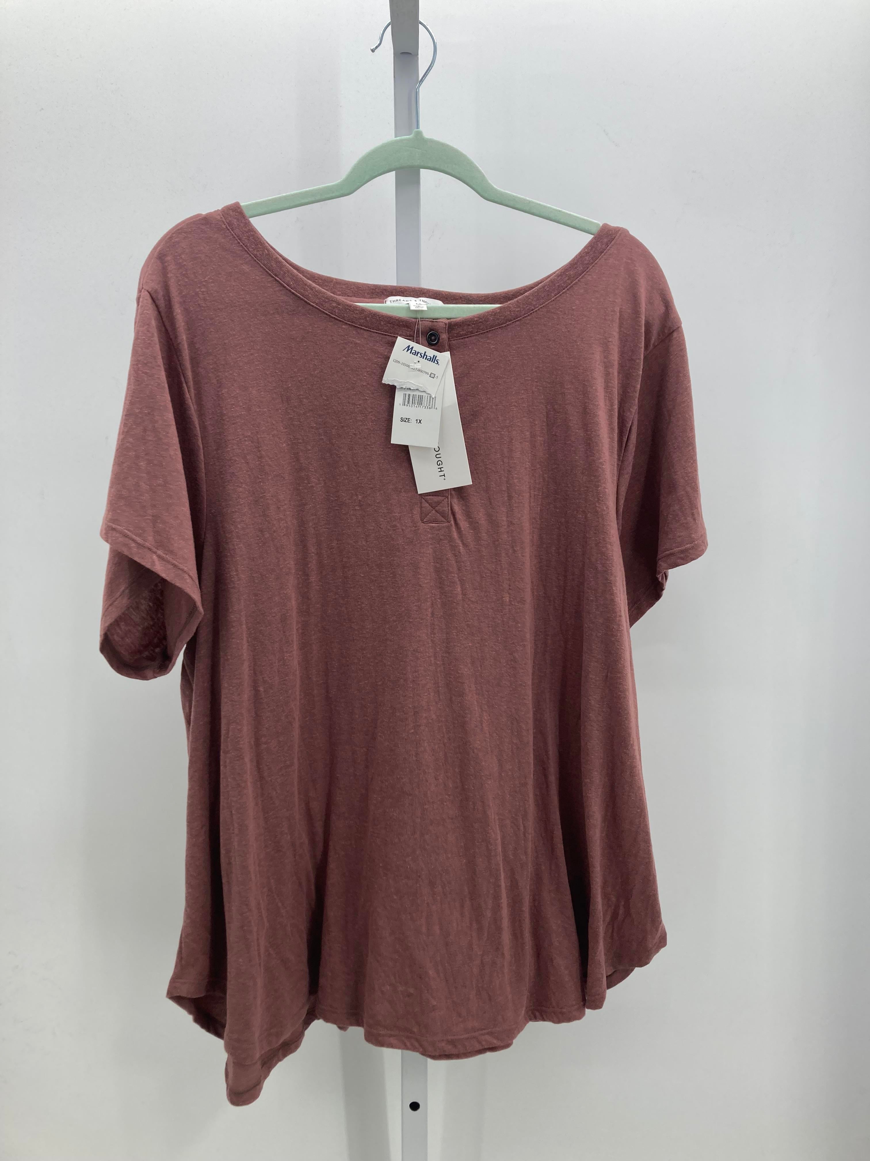 Threads4Thought Size 1X Womens Short Sleeve Shirt