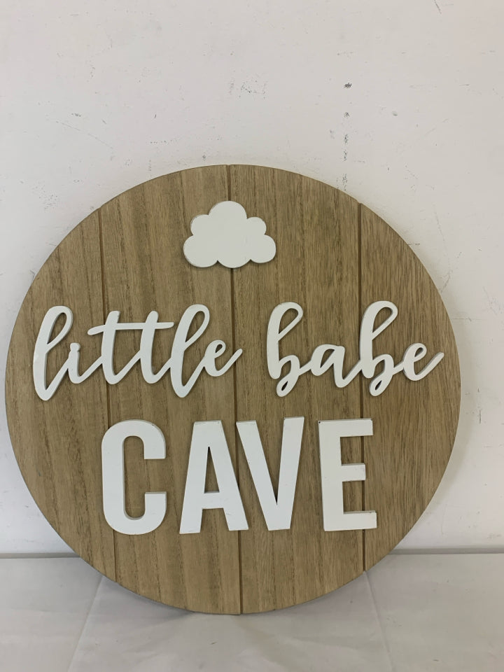 LITTLE BABE CAVE CIRCLE WALL ART.