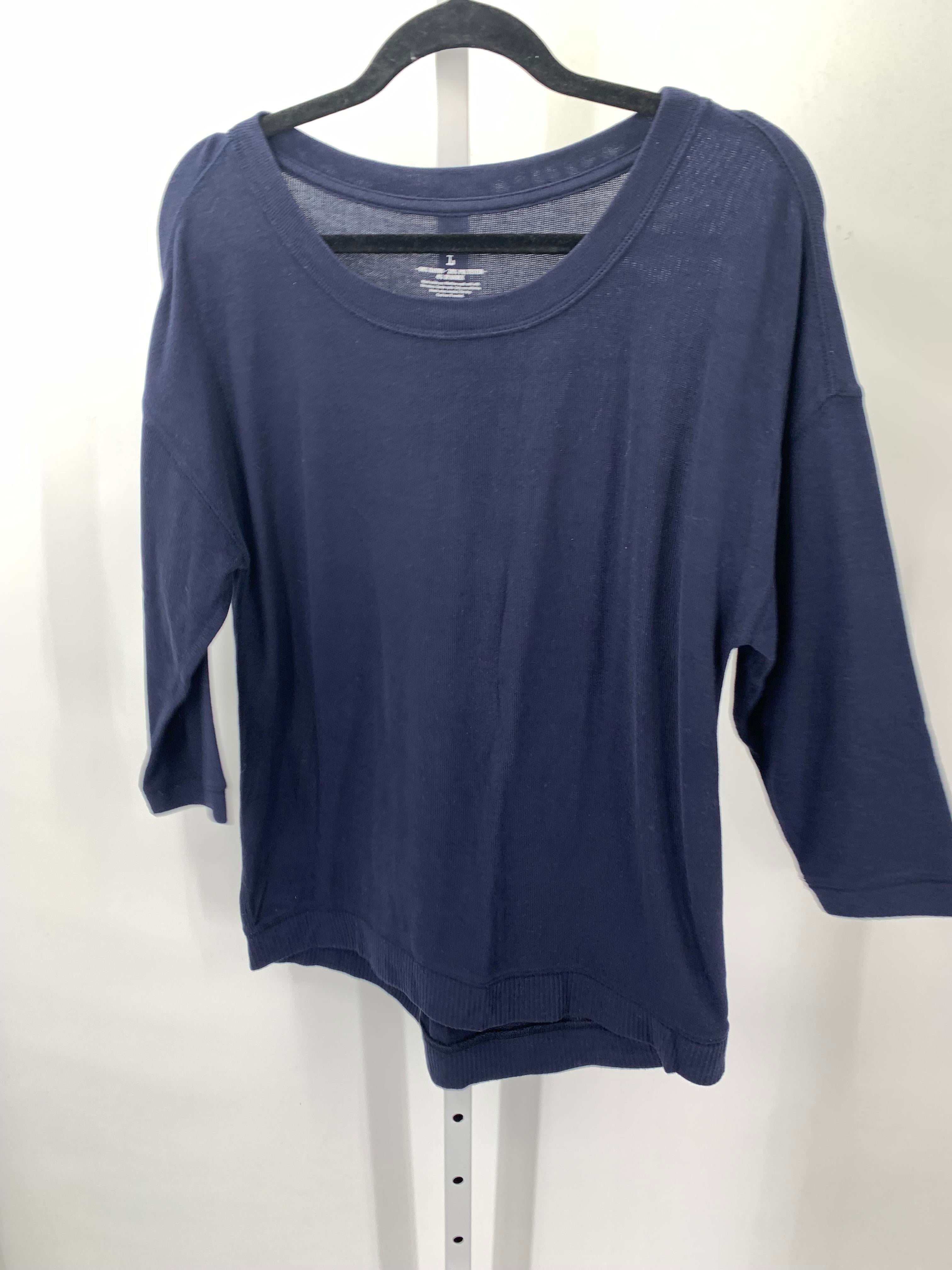 Sonoma Size Large Misses 3/4 Sleeve Shirt