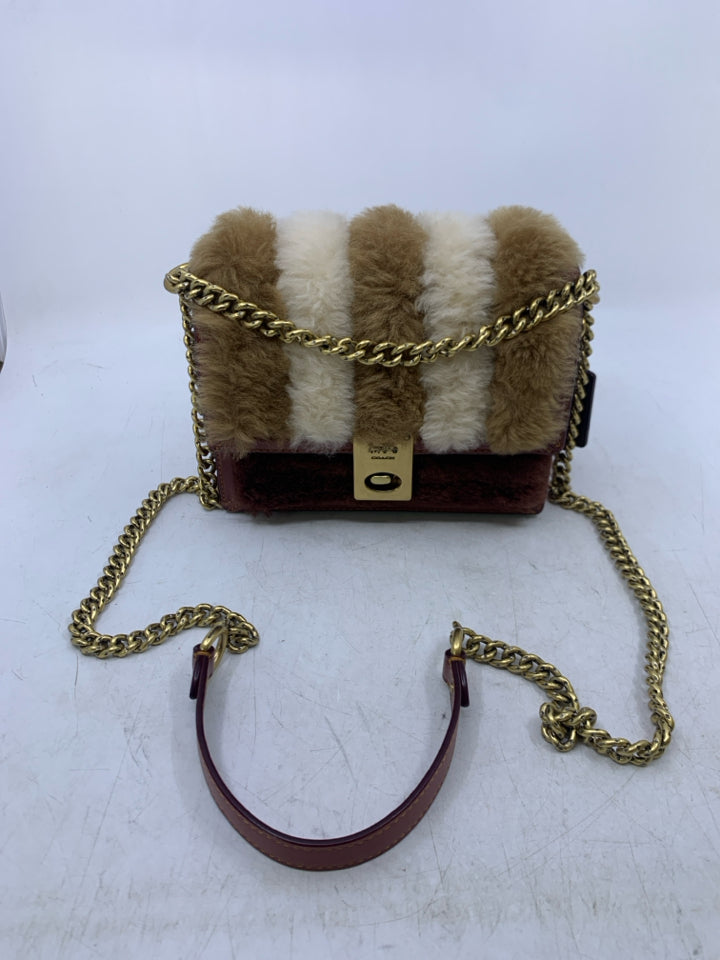 Coach C0704 Hutton Shoulder Bag w Patchwork & Sleeper Dust Bag